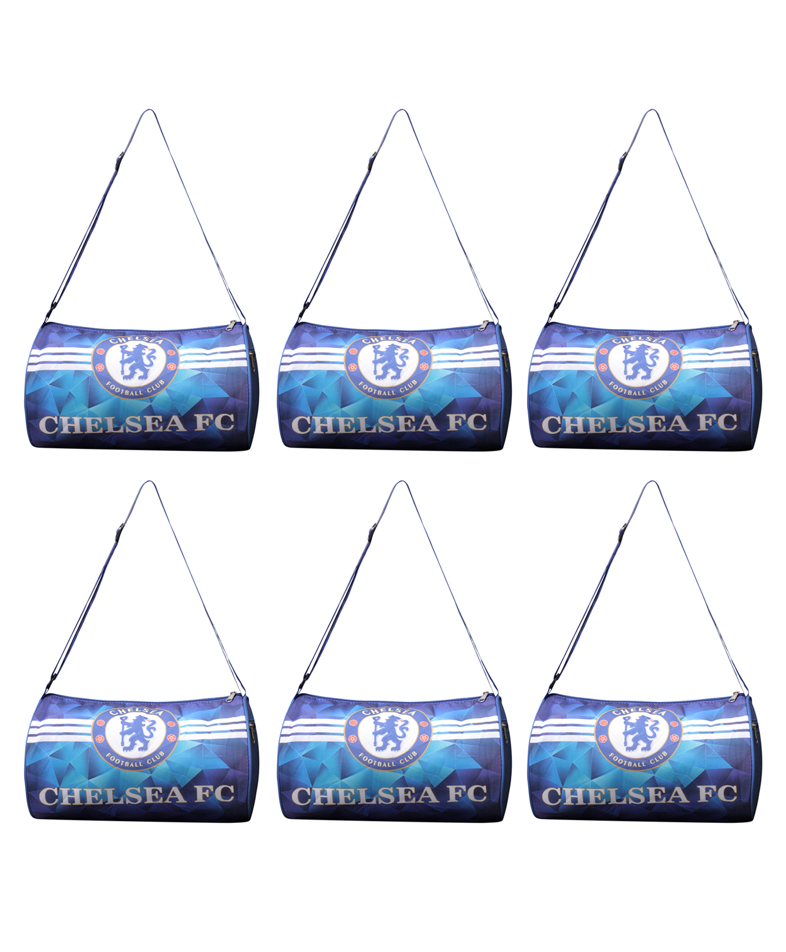 Happile  Six piece Combo Football Theme Duffle Bag Blue Color for Picnic/Lunch/Gym/Travel - 9.8 Inches-image-30