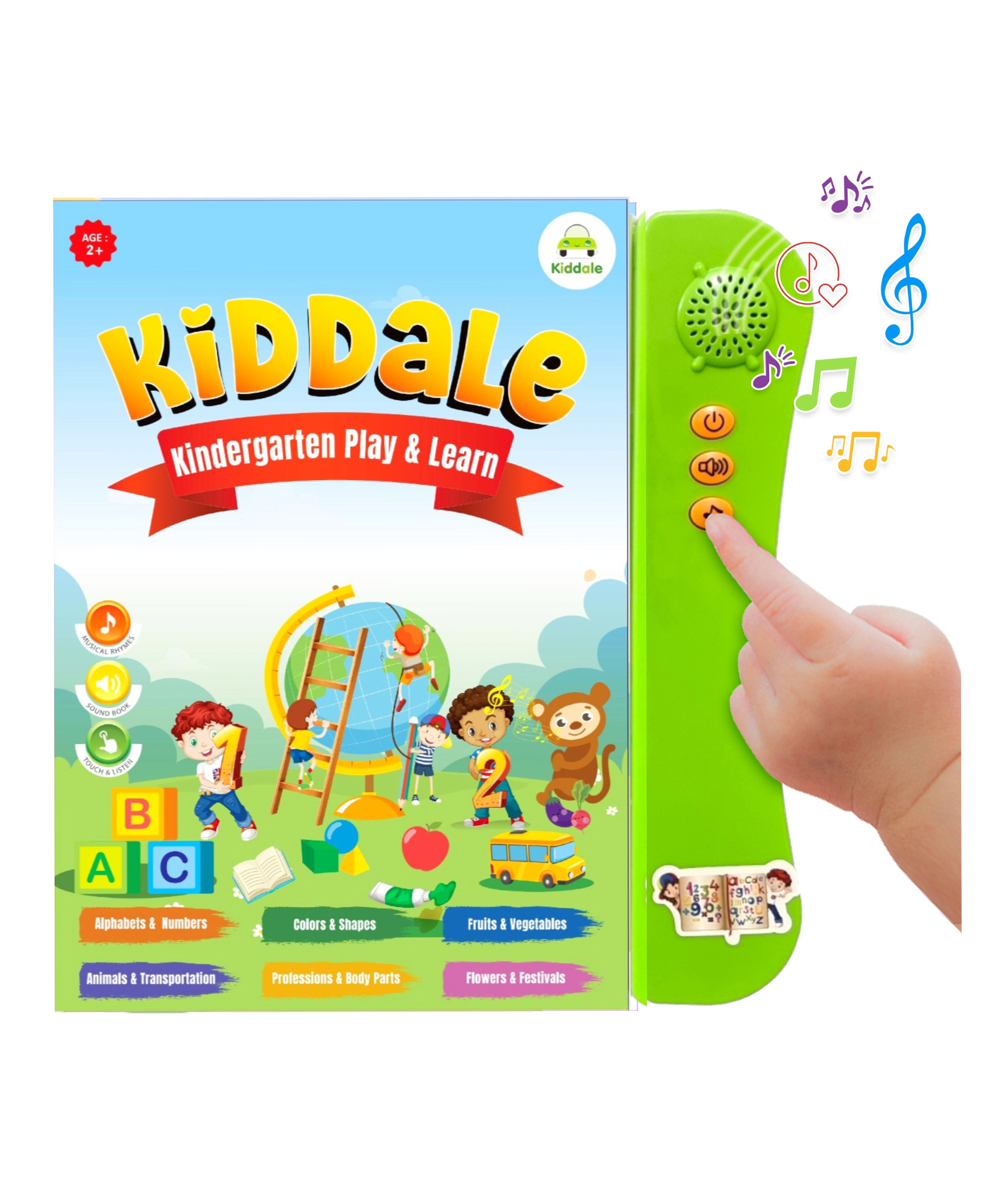 Kiddale ABC,123 E Book for Kids| Interactive Children Book| Musical Electronic Sound Book E Learning Book| Smart Intelligent Activity Book| Nursery Rhymes| Talking Book-picture-11