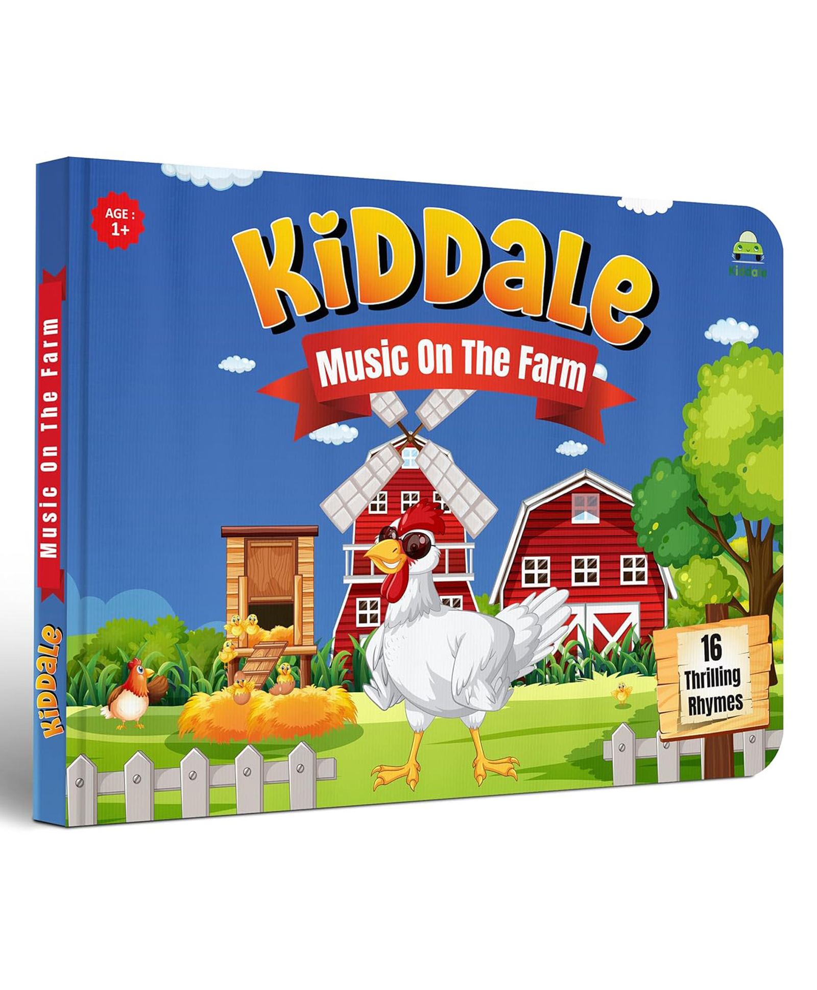 kiddale Farm Animals Nursery Rhymes Board Book 'Music on the Farm' for Toddlers 1+ Years| A Vibrant Illustrated Collection of Enchanting Melodies| Perfect for Early Learning Preschoolers-picture-14
