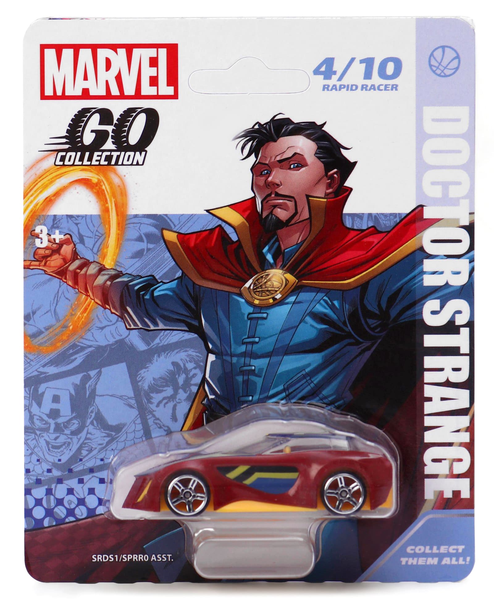 Marvel GO Pull-Back Doctor Strange Rapid Racer Wave 2 Single Car - Red-image-15
