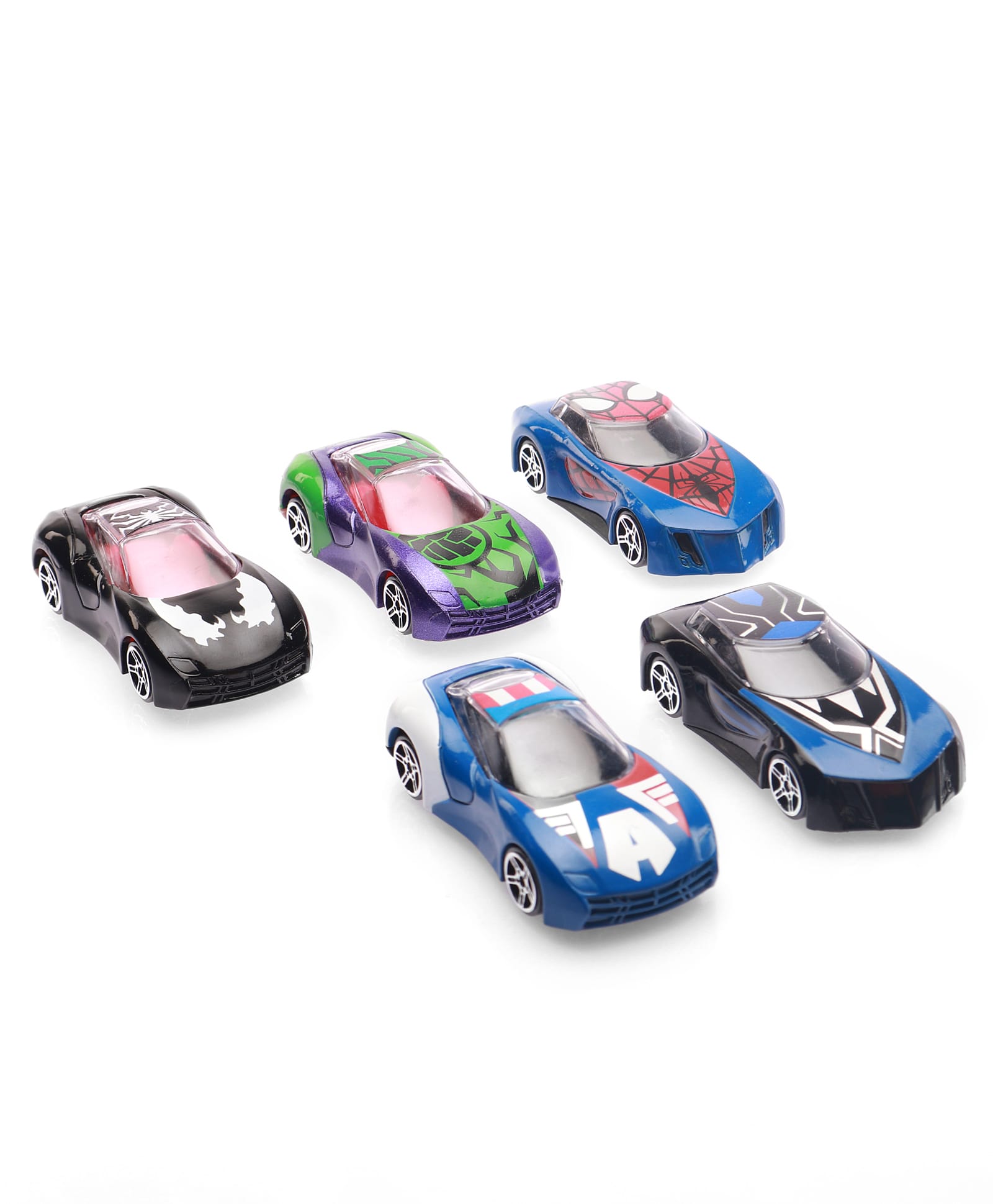 Marvel Go Wave 1 Toy Car Set Pack Of 5 - Multi Colour-image-22