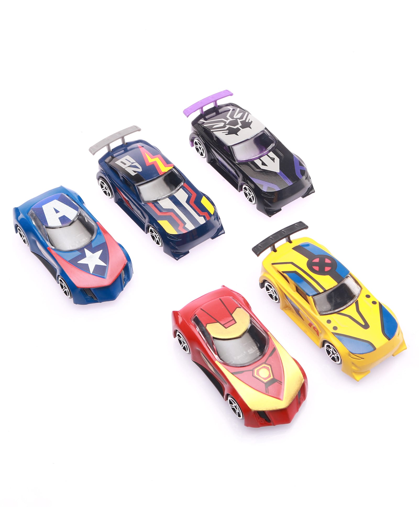 Marvel Go Wave 4 Toy Car Set Pack Of 5 - Multi Colour-picture-13