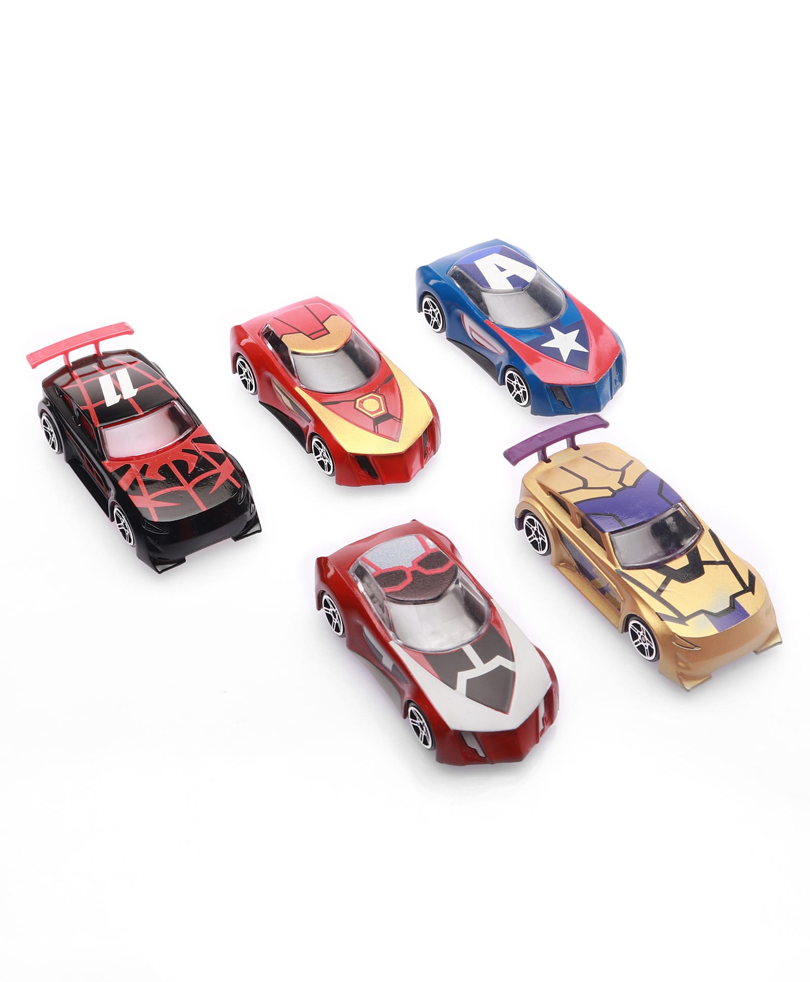 Marvel Go Wave 5 Toy Car Set Pack Of 5 - Multi Colour-image-12