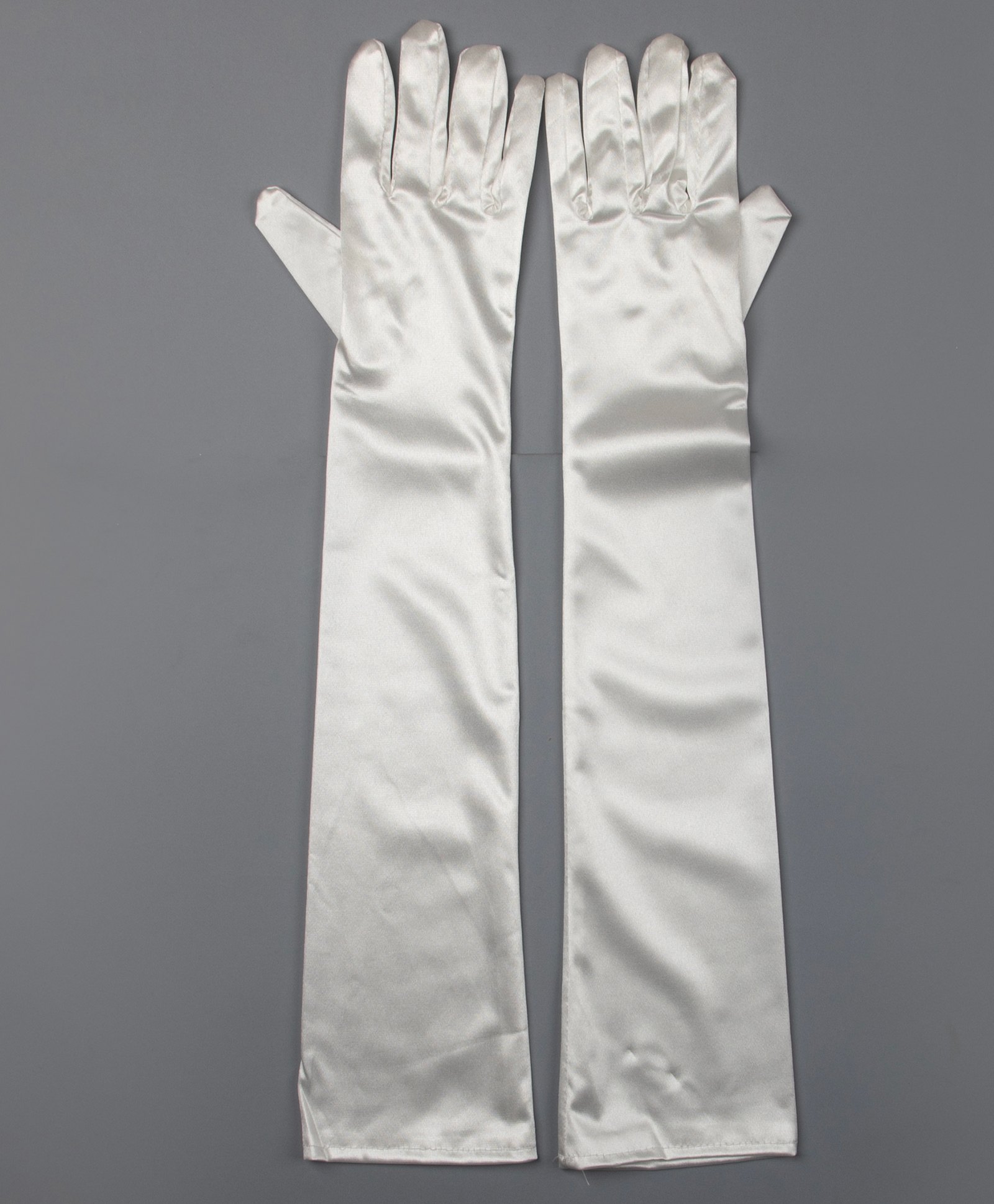 Tipy Tipy Tap Fullfinger Satin Elbow Length Gloves - Ivory-picture-17