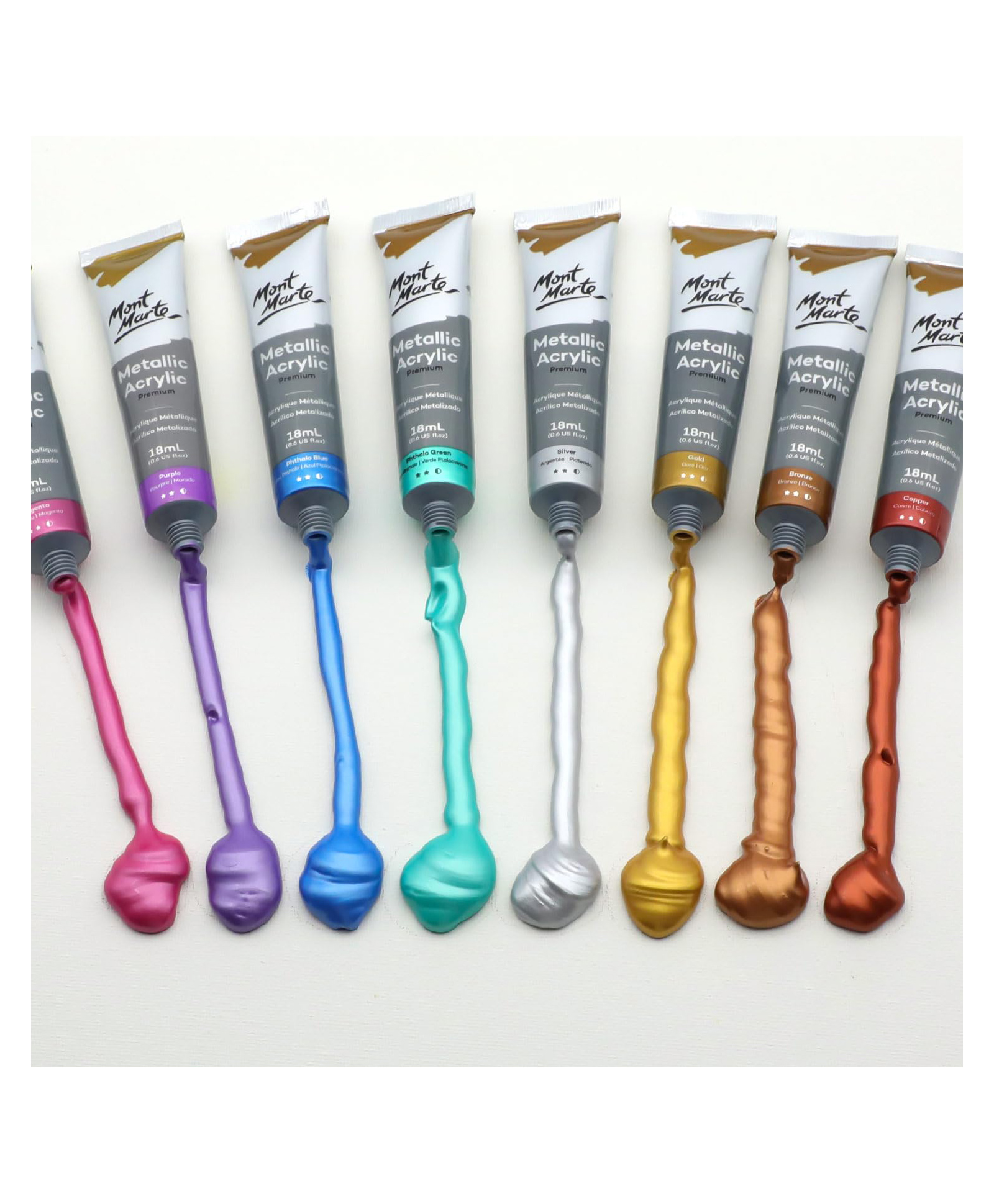 Mont Marte Metallic Acrylic Paint 50ml - Gold-picture-12