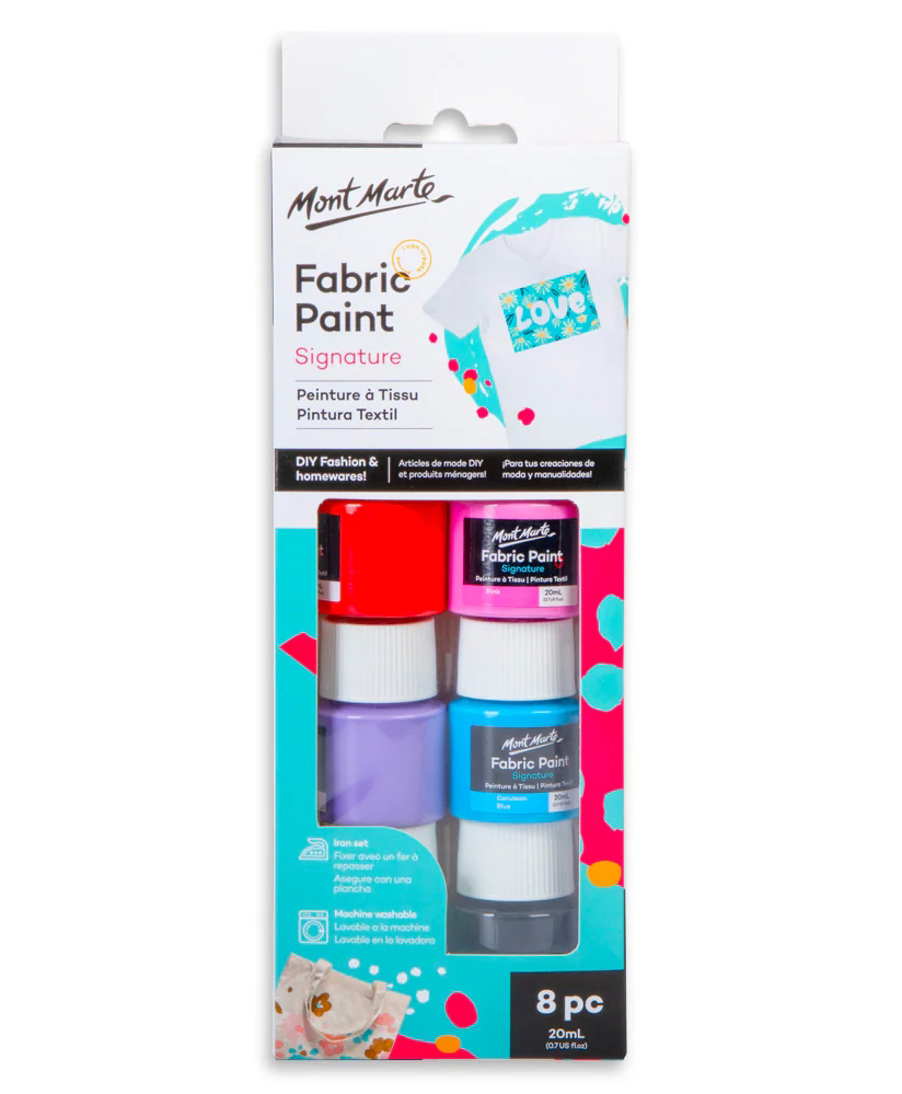 Mont Marte Fabric Paint Set 8X 20ml-picture-20