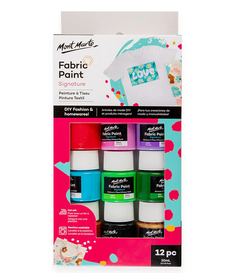 Mont Marte Fabric Paint Set 12 x 20ml-picture-19