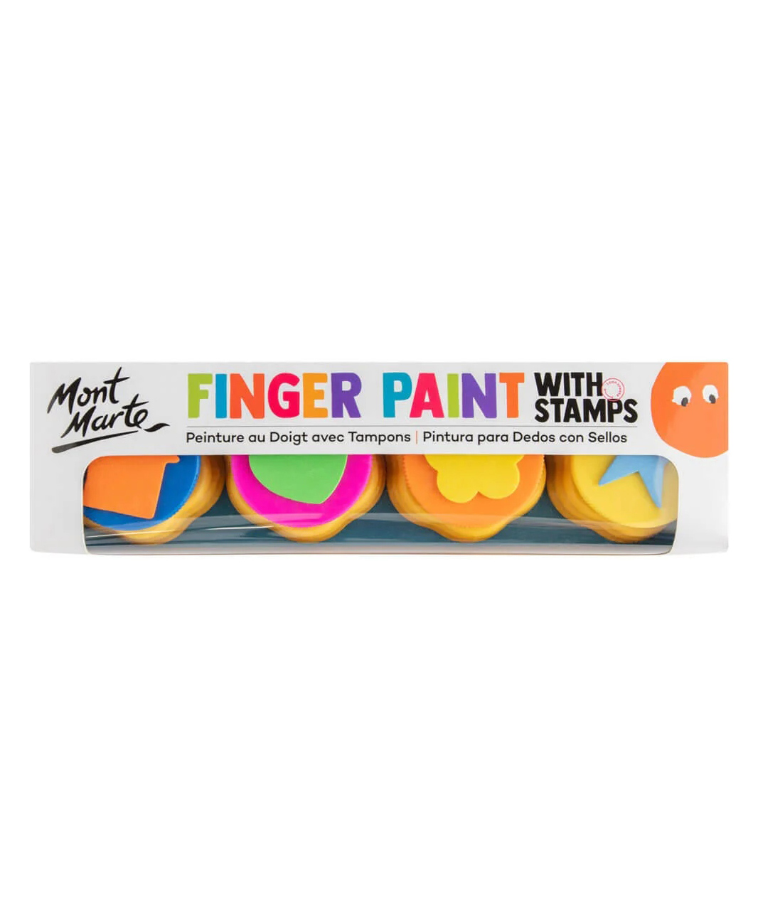 Mont Marte Finger Paint with Stamps 4pc Set-image-29