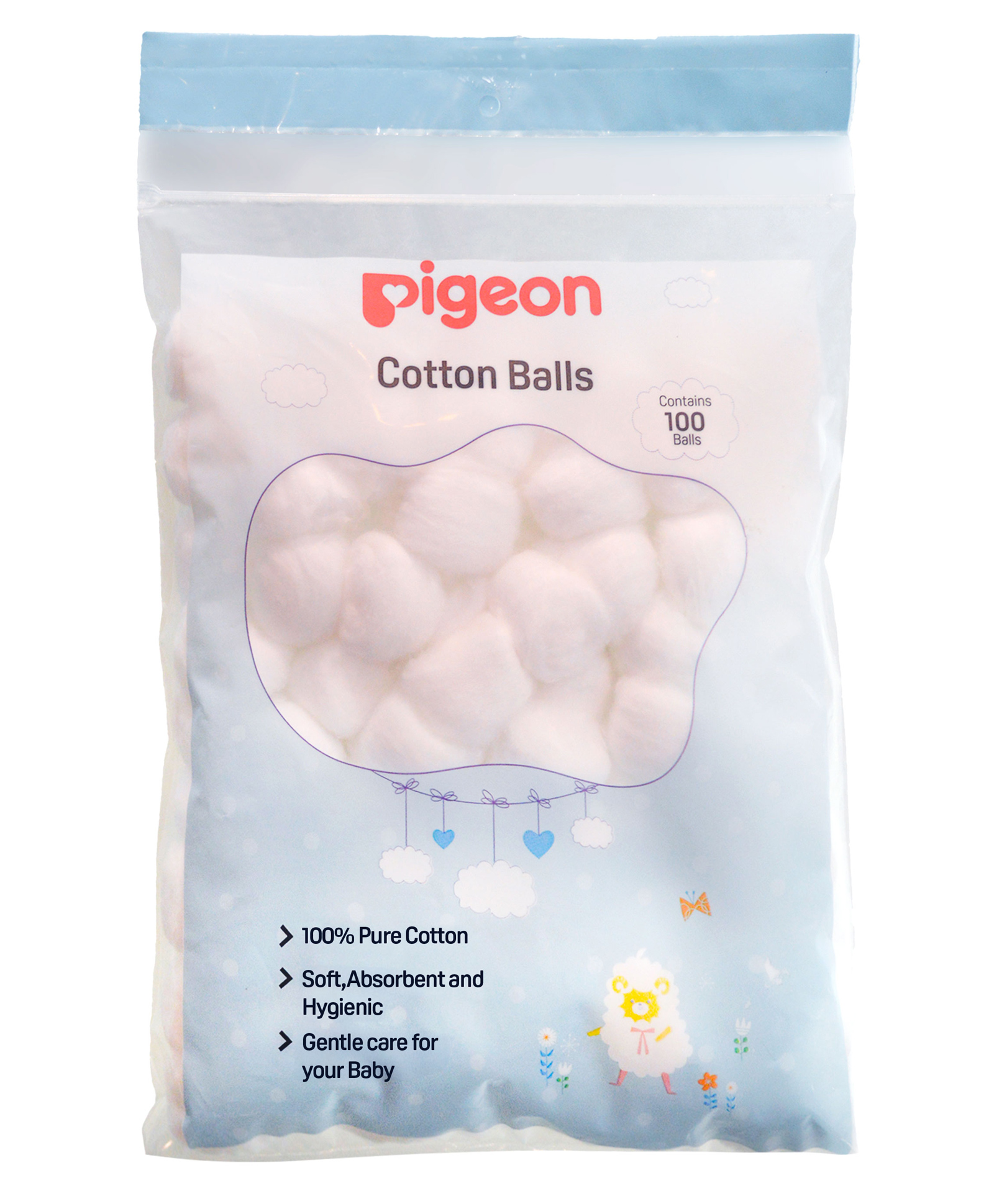 Pigeon Cotton Balls - 100 Pieces