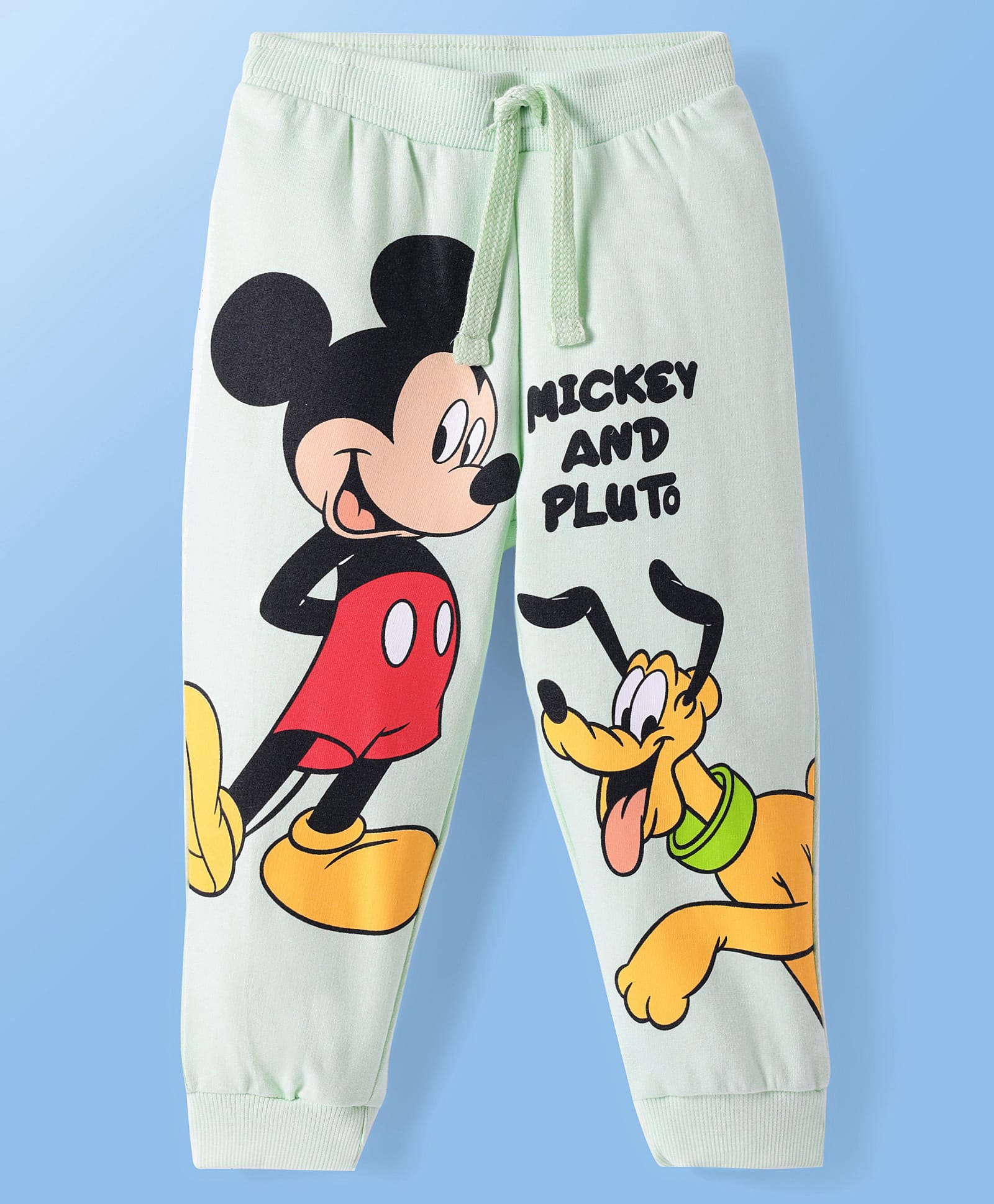 Babyoye Disney Terry Knit Full Length Mickey Mouse Printed Lounge Pant - Mint-picture-14