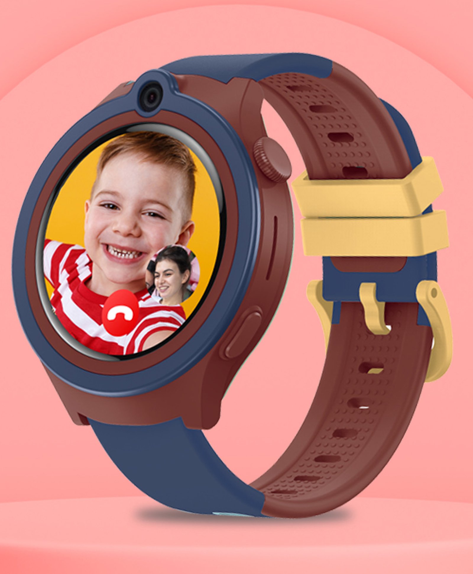 Spiky Cacus 4G Video Calling Smartwatch with GPS- Blue-picture-1