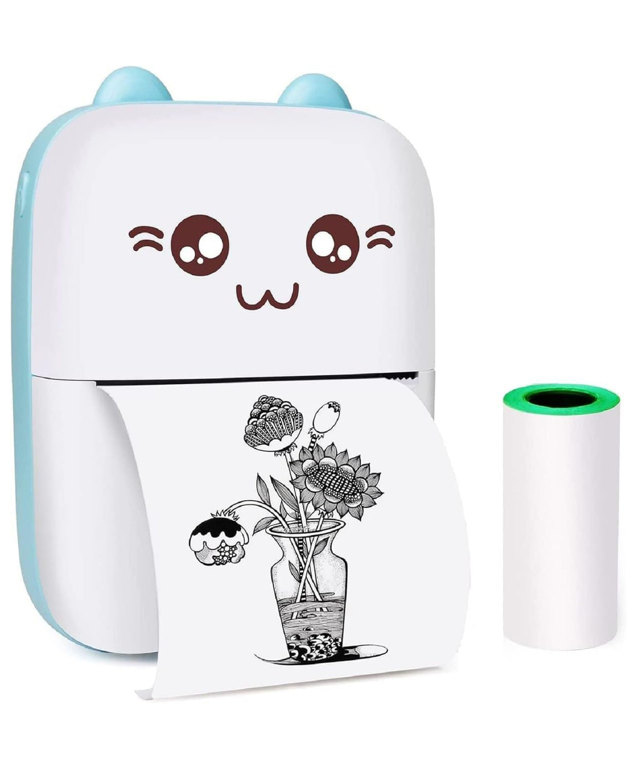 flaze AKN TOYS Mini Sticker Printer, Mini Pocket Printer with 13 Rolls Thermal Paper, Mini Thermal Pocket Printer, iOS Android APP(Color May Vary)-picture-12