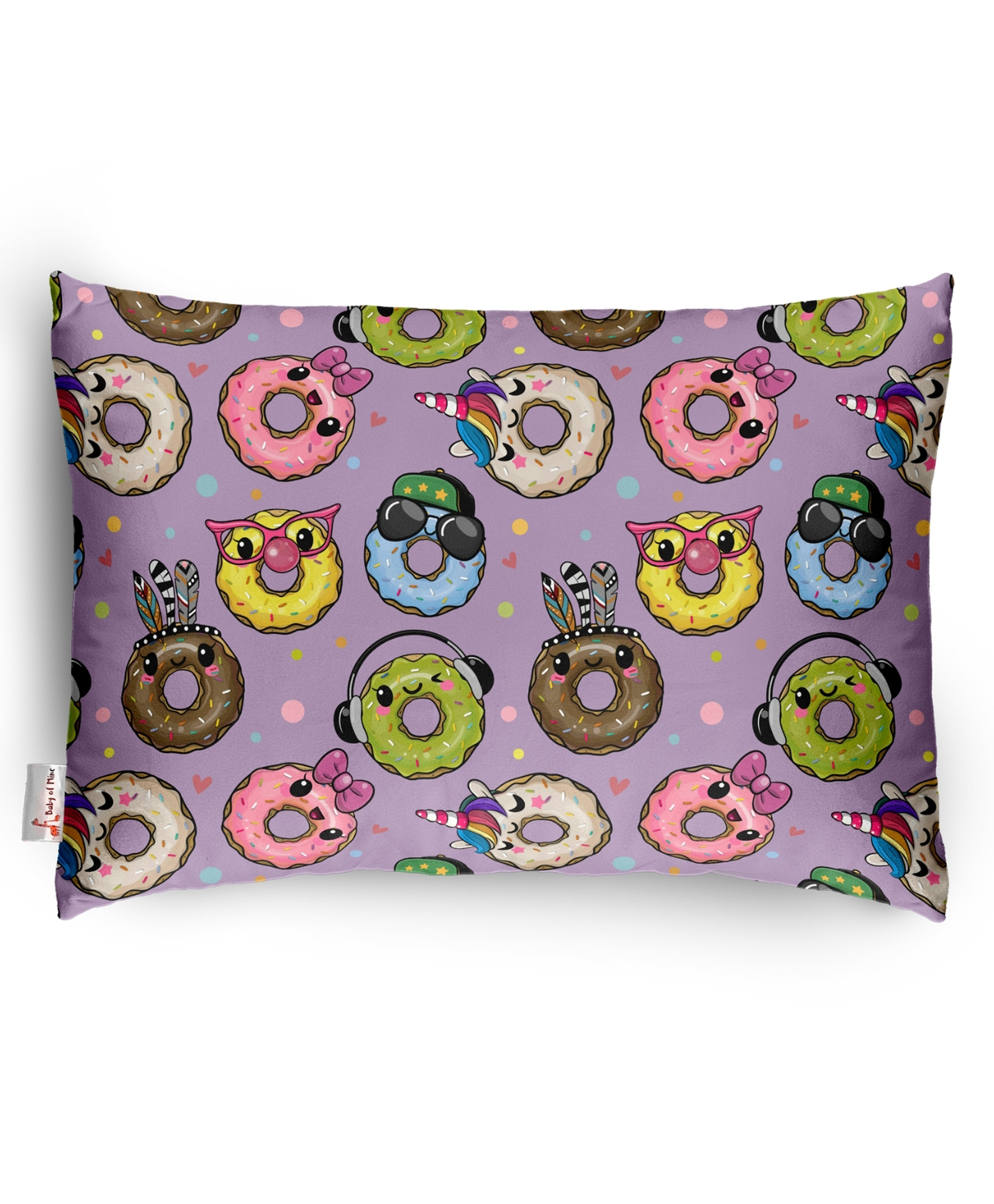 Baby of Mine Premium Baby Infant Pillow for Kids Age 1 Year To 5 Years - Imported Super Soft Fabric - Funky Donut Print-image-10