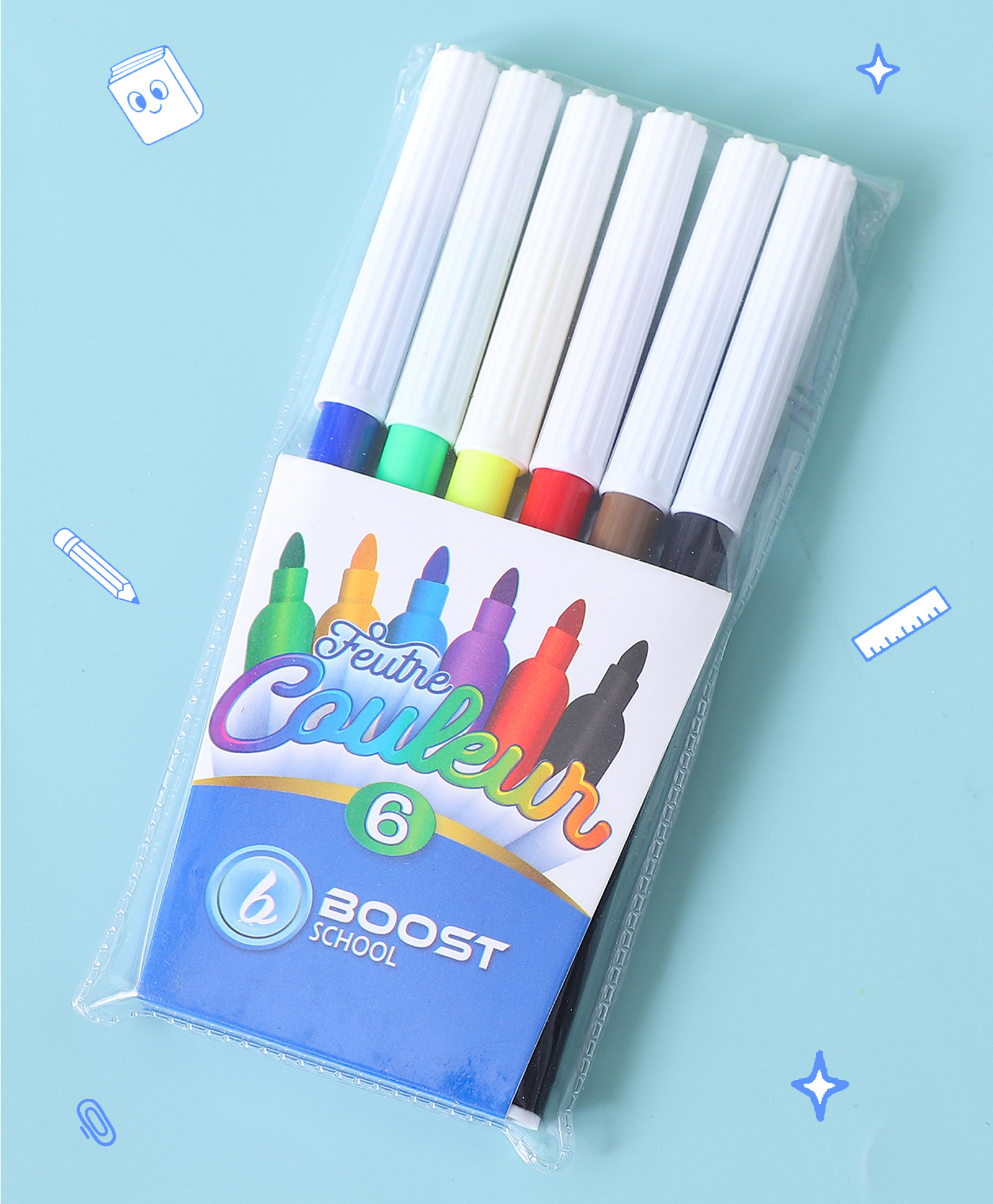 Zoe Sketch Pen Pack Of 6 - Multicolour-image-11