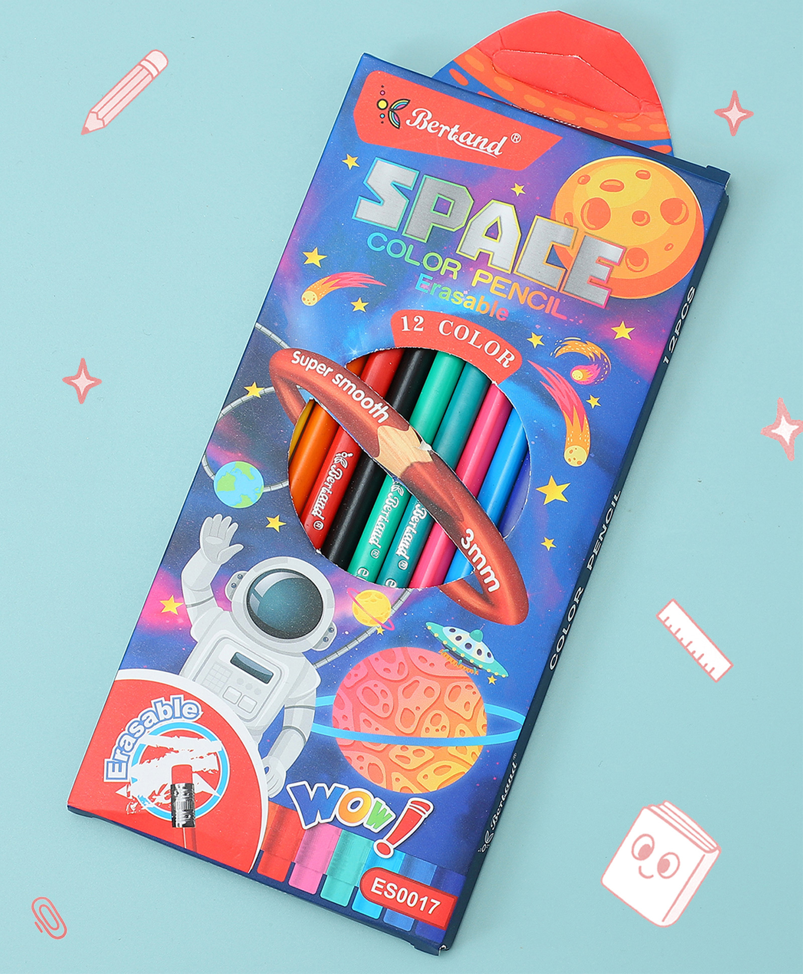 Space Colour Pencils Pack of 12 - Multicolour-image-22
