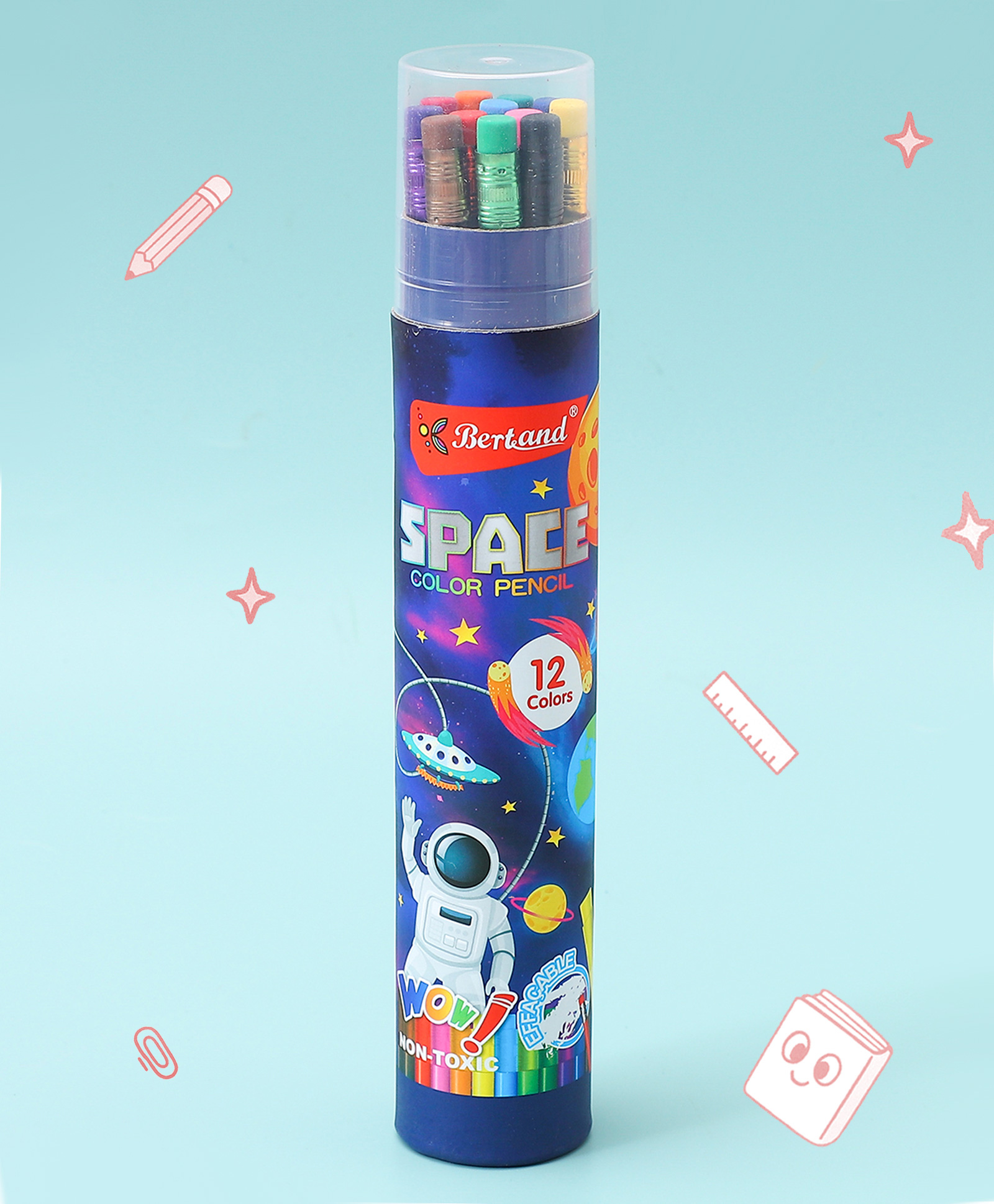 Free Size Colour Pencils Pack of 12 - Multicolor-image-37