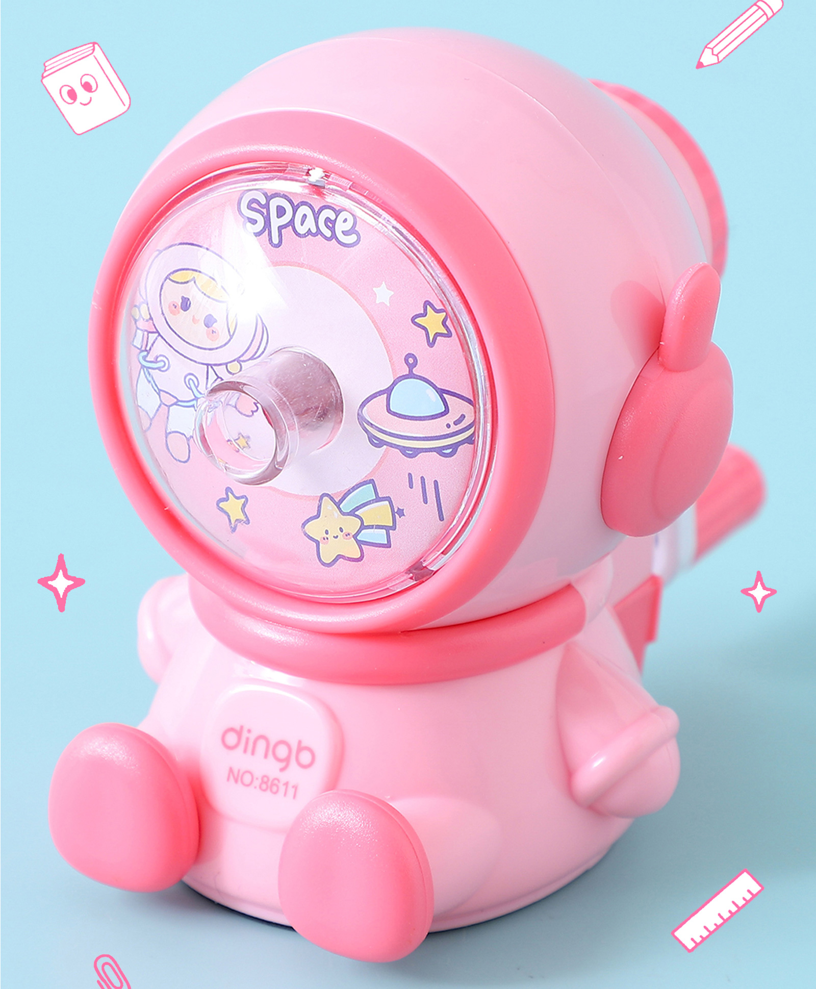 Astronaut Shape Sharpener - Pink-image-35