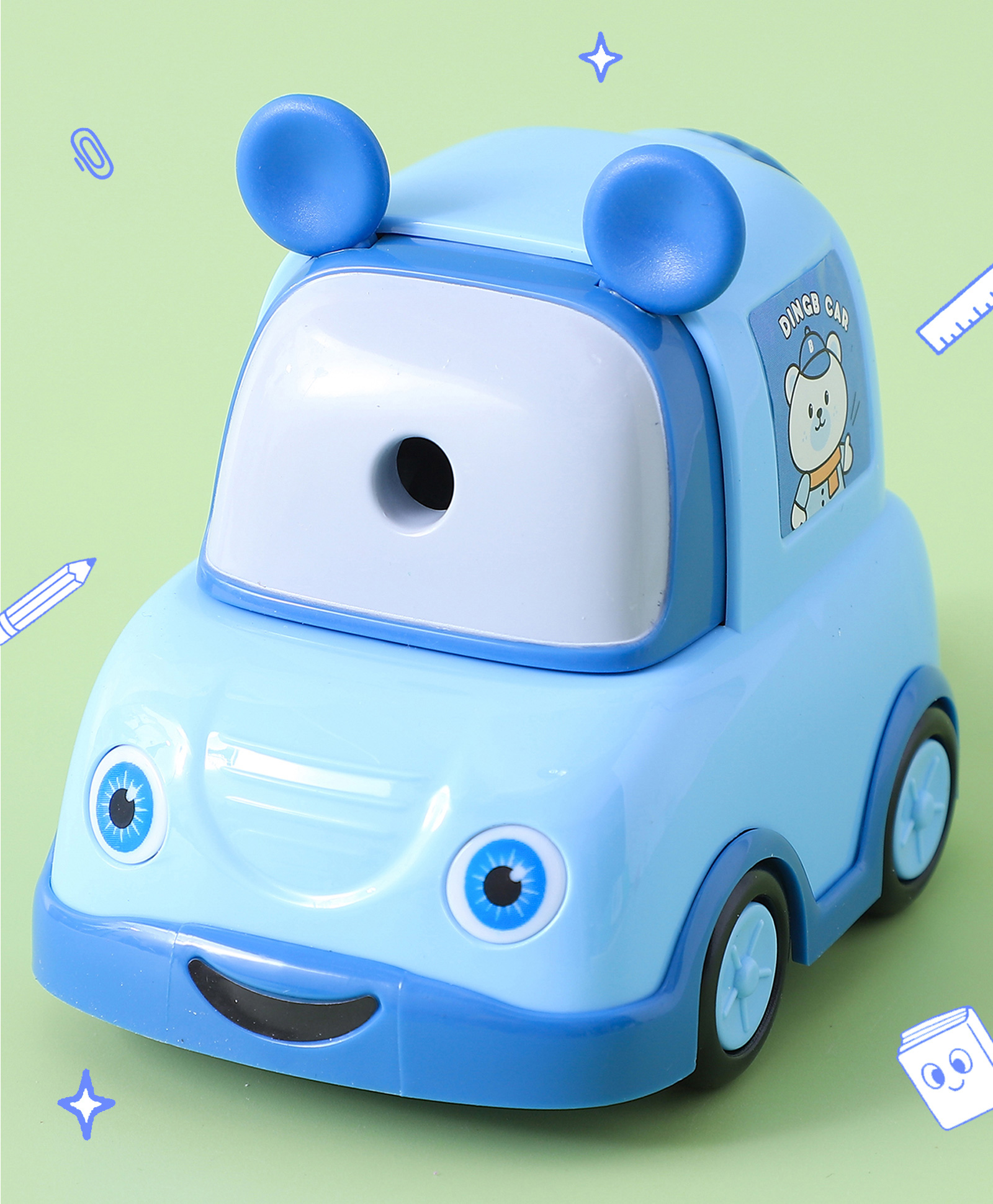ZOE Car Shaped Sharpener - Blue-image-12