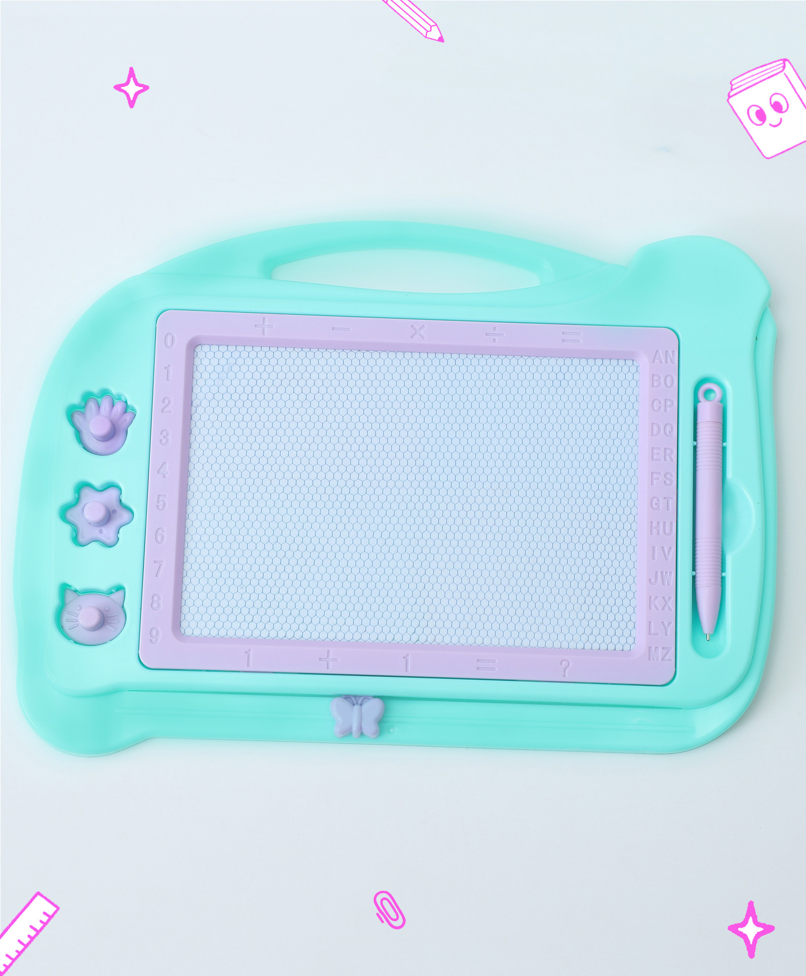 Camera Shaped Writing & Doodle Boards -Aqua Blue-image-3