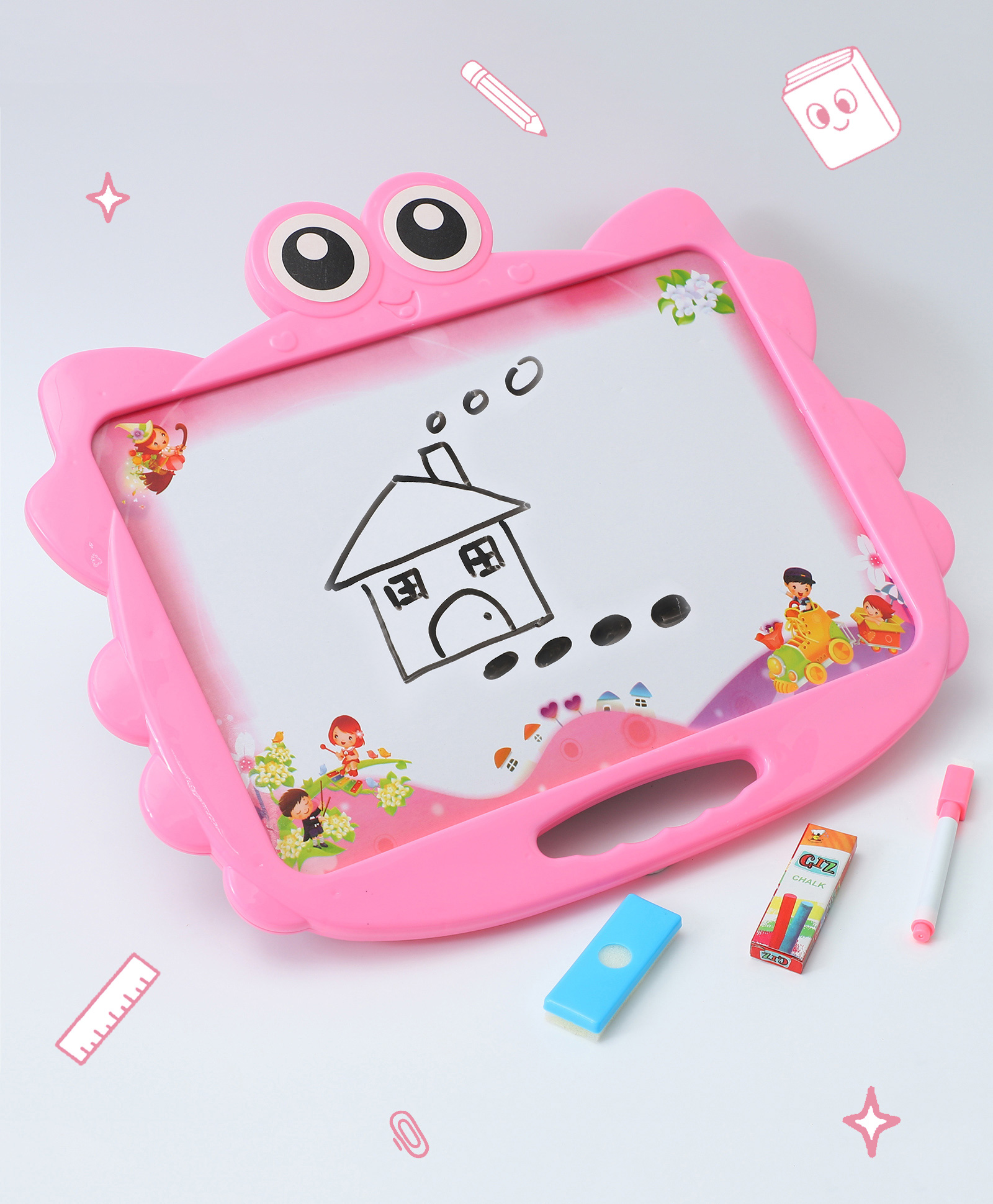 fab n funky 2 in 1 Writing Doodle Board - Pink-picture-24