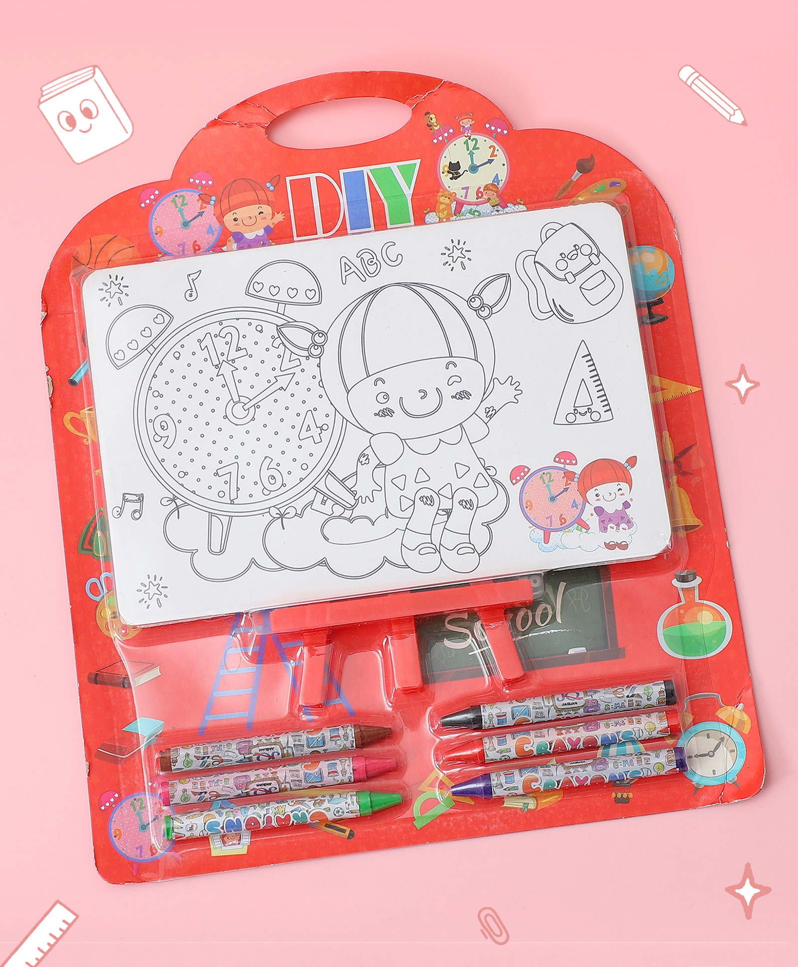 Cartoon Theme Colouring Activity Kit - Red-image-5