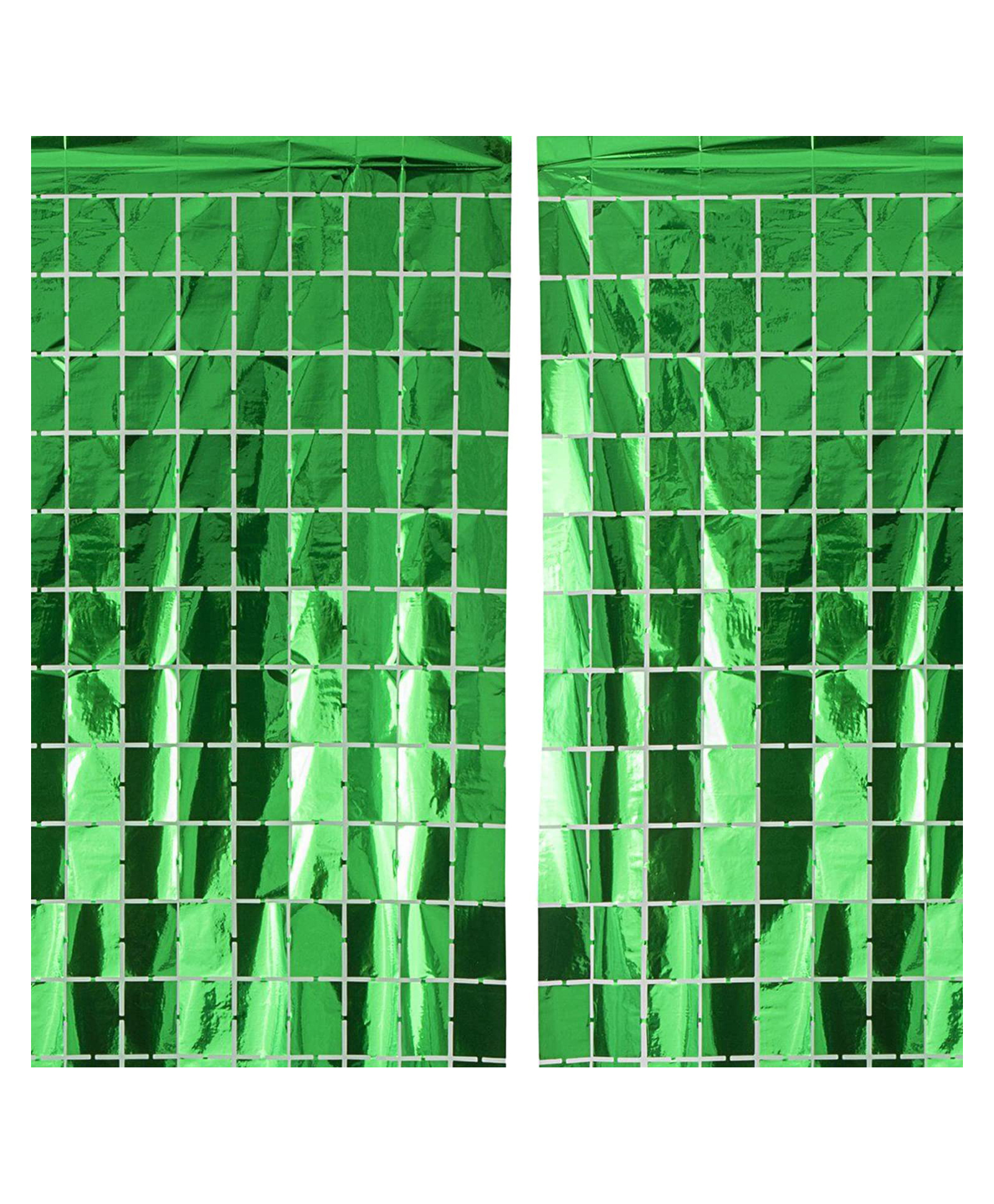 Wobbox Big 3Ft X 6Ft Tinsel Metallic Square Foil Curtain Backdrop Door Window Curtain Party Decoration, Foil Curtain For Birthday Decoartion(Green)(Pack of 2)-image-42