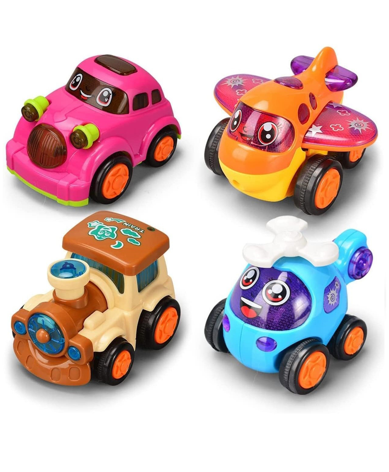 ADKD Unbreakable Friction Powered Toy Vehicle Set for Kids Pack of 4 - (Color May Vary)-picture-26