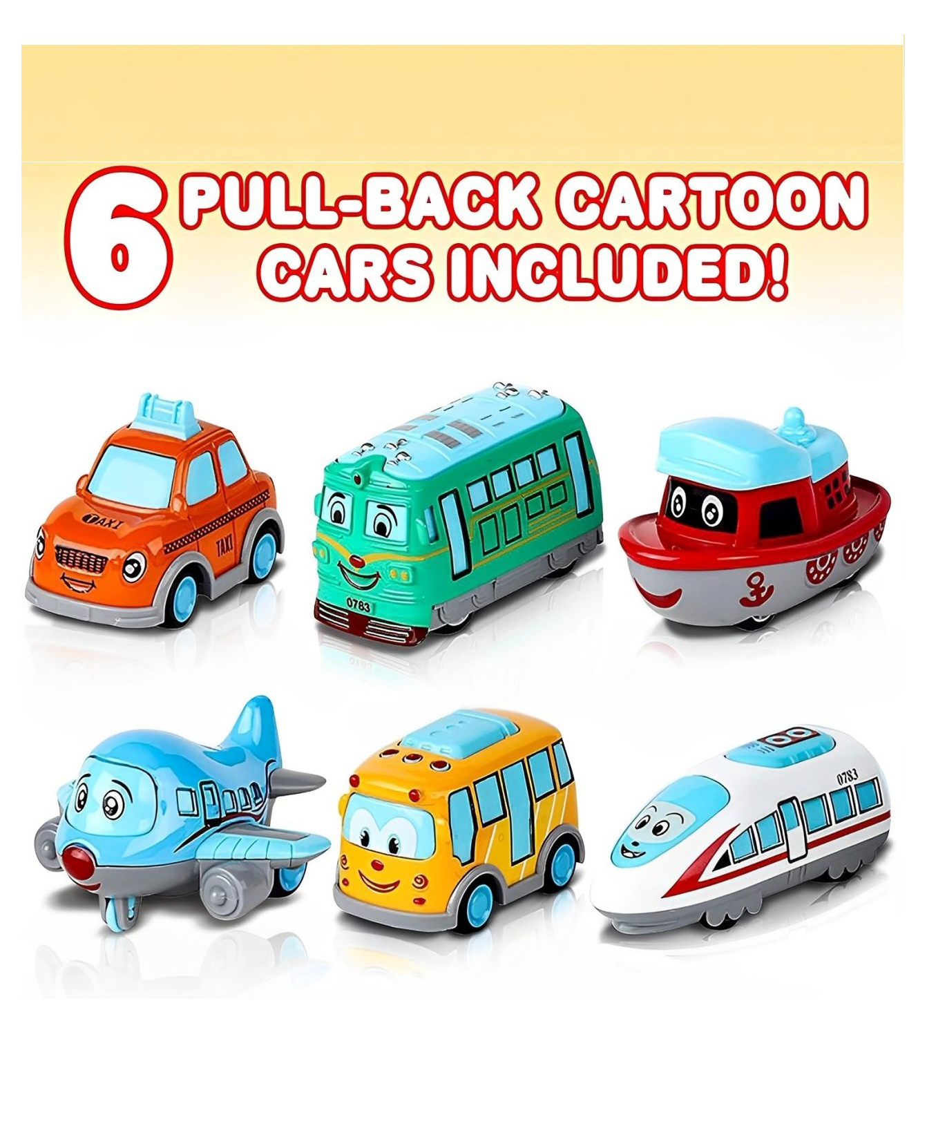 ADKD Metal Die Cast Pull Back Action Metal Car Set Pack of 6 - Multicolour-image-26
