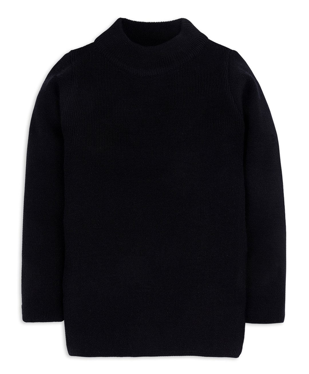 RVK Full Sleeves Solid Stretchable Skivvy Pullover Sweater - Black-image-47