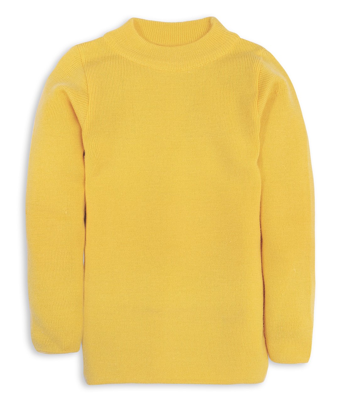 RVK Full Sleeves Solid Stretchable Skivvy Pullover Sweater- Yellow-picture-20