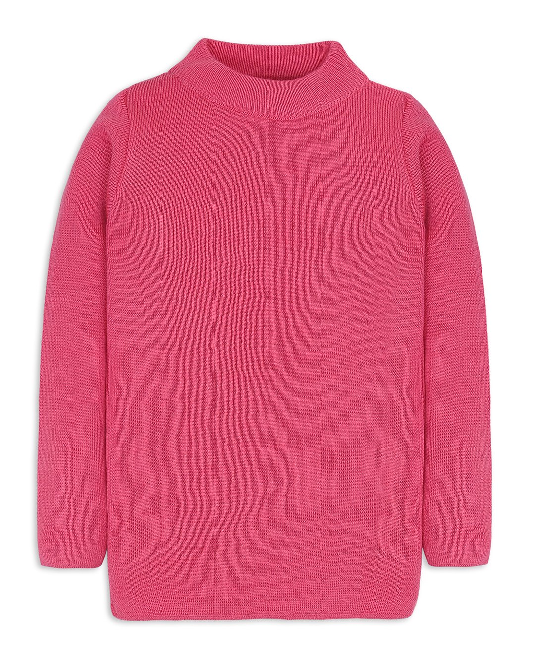 RVK Full Sleeves Solid Stretchable Skivvy Pullover Sweater - Hot Pink-picture-14