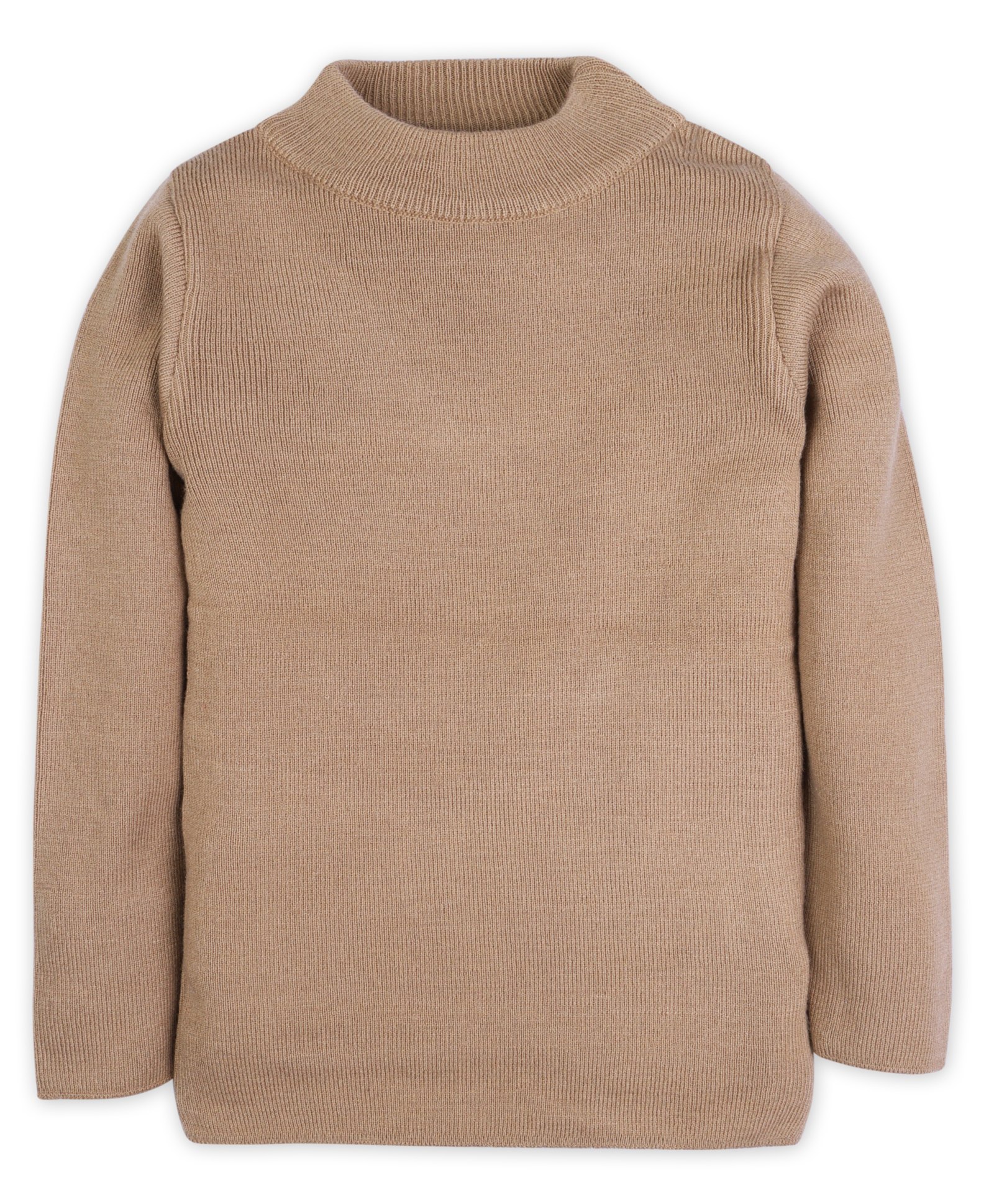 RVK Full Sleeves Solid Stretchable Skivvy Pullover Sweater - Light Camel-picture-10