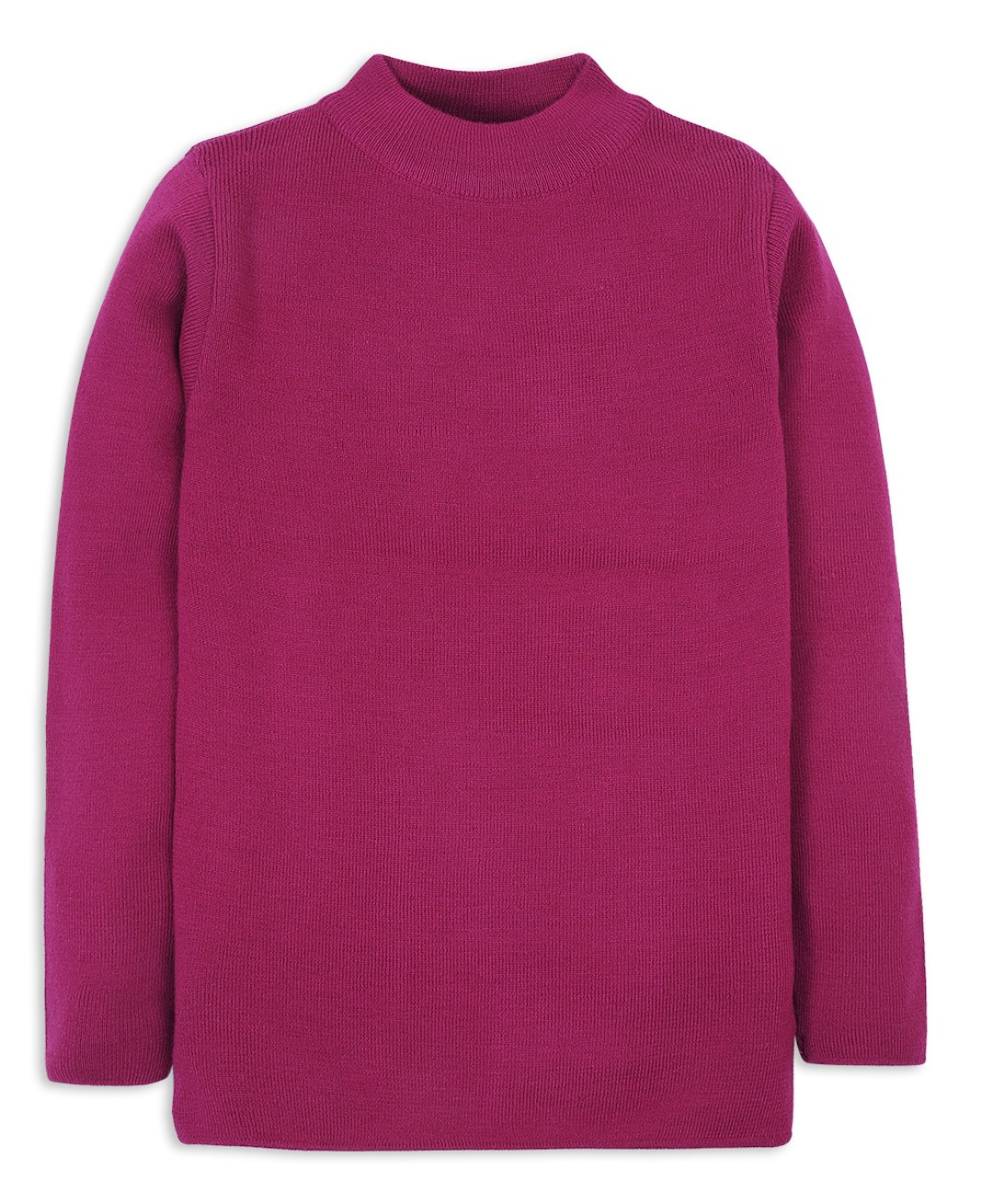 RVK Full Sleeves Solid Stretchable Skivvy Pullover Sweater - New Wine-picture-19