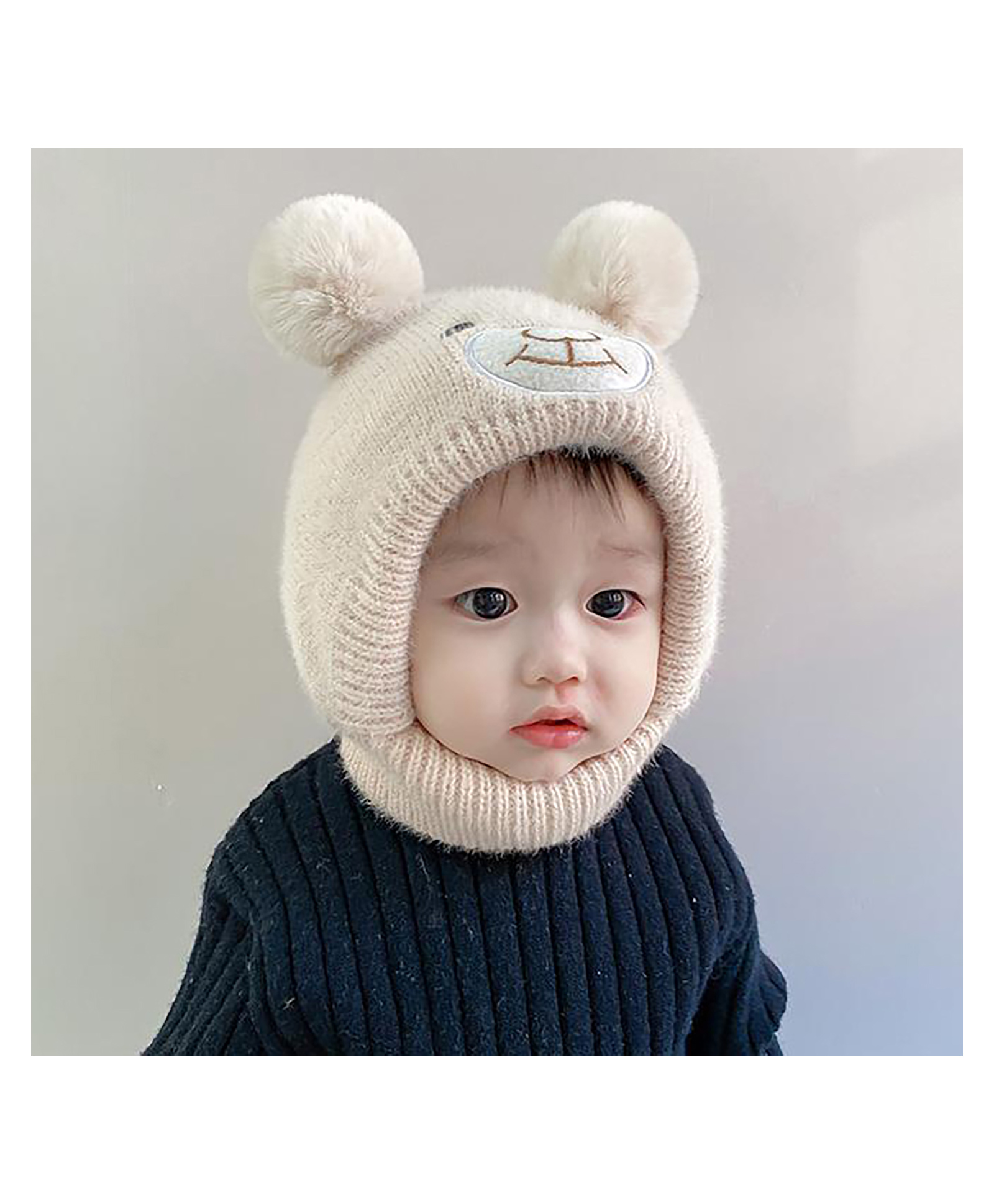 SYGA Wool Knitted Cap - Beige-picture-38