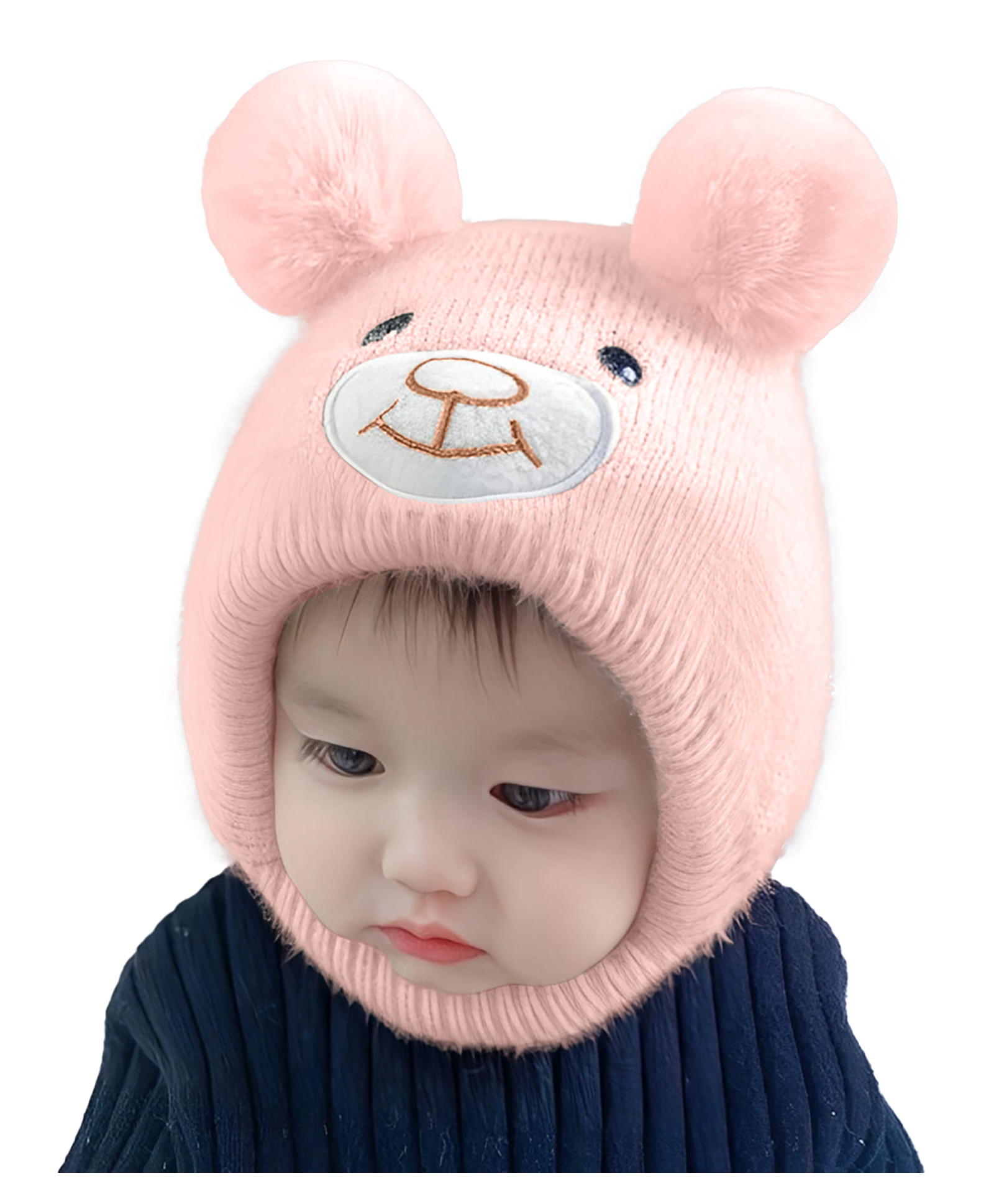 SYGA Wool Knitted Cap - Pink-picture-33