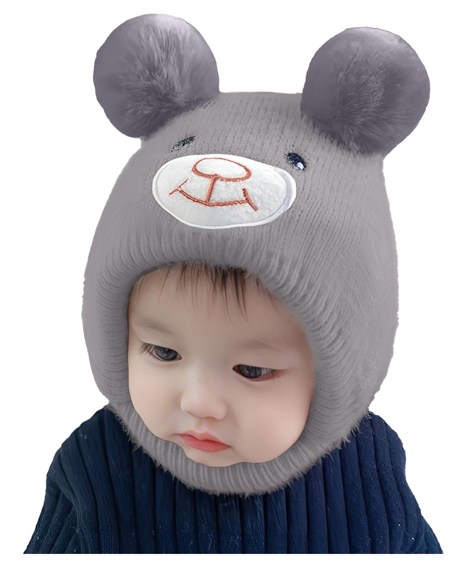SYGA Wool Knitted Cap - Grey-image-4