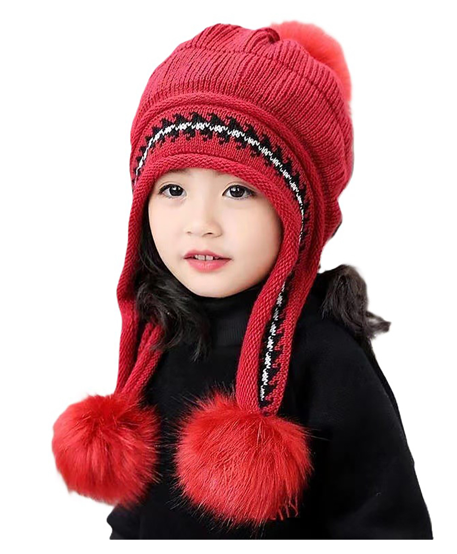 SYGA Wool Knitted Cap - Red-picture-30