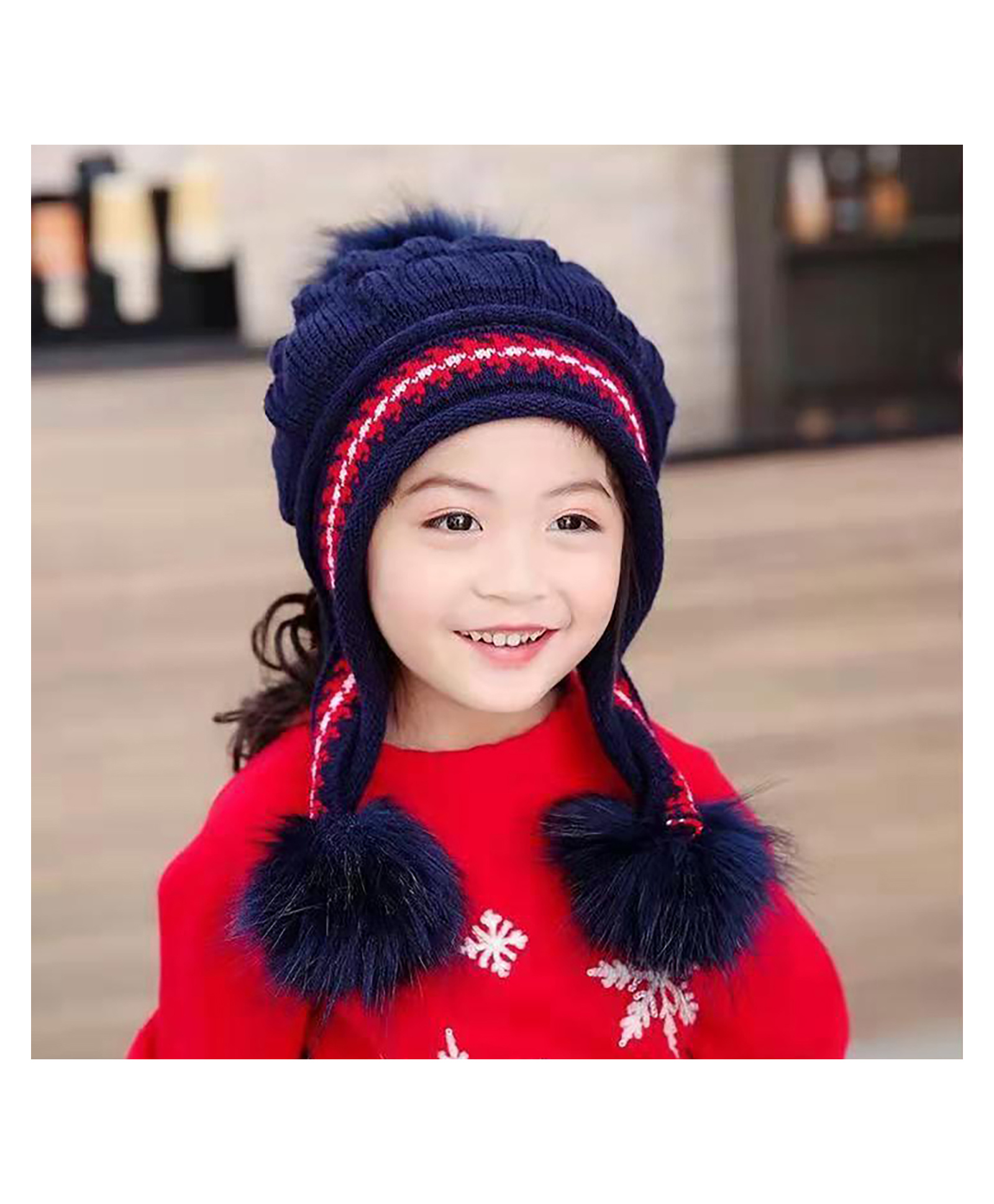 SYGA Wool Knitted Cap - Navy blue-picture-36