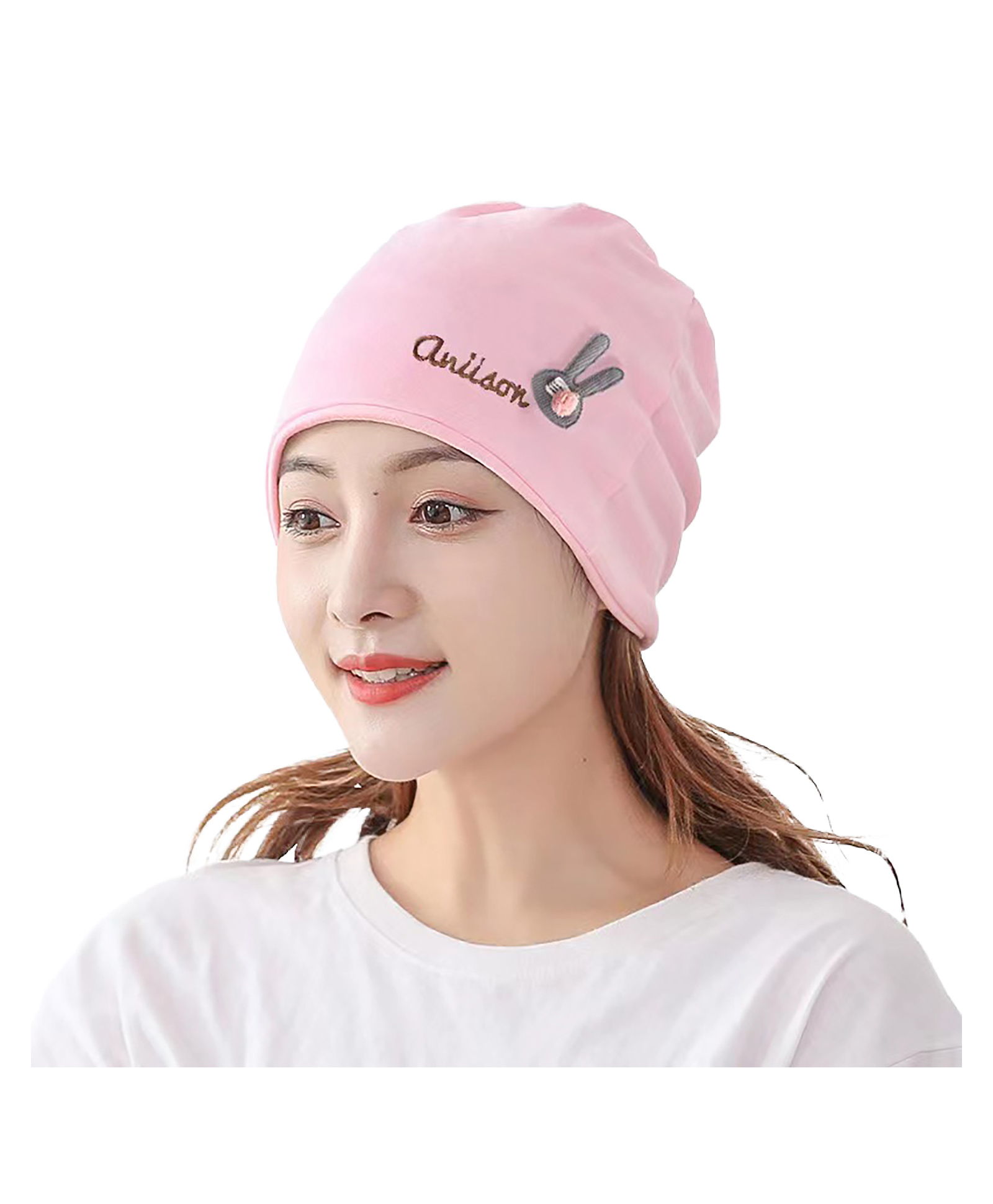 SYGA Cotton Solid Cap - Pink-picture-15