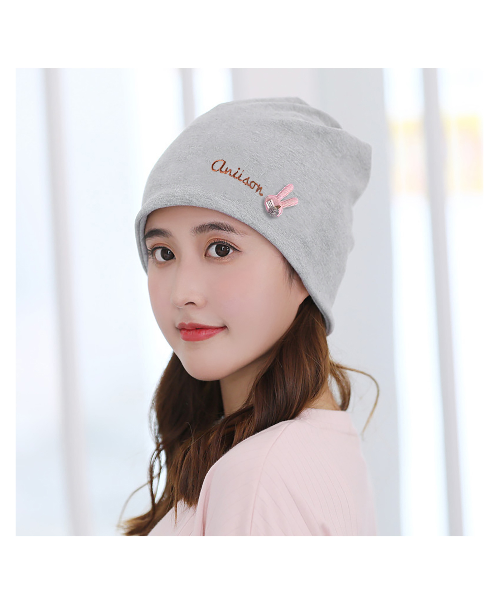 SYGA Cotton Solid Cap - Grey-picture-14