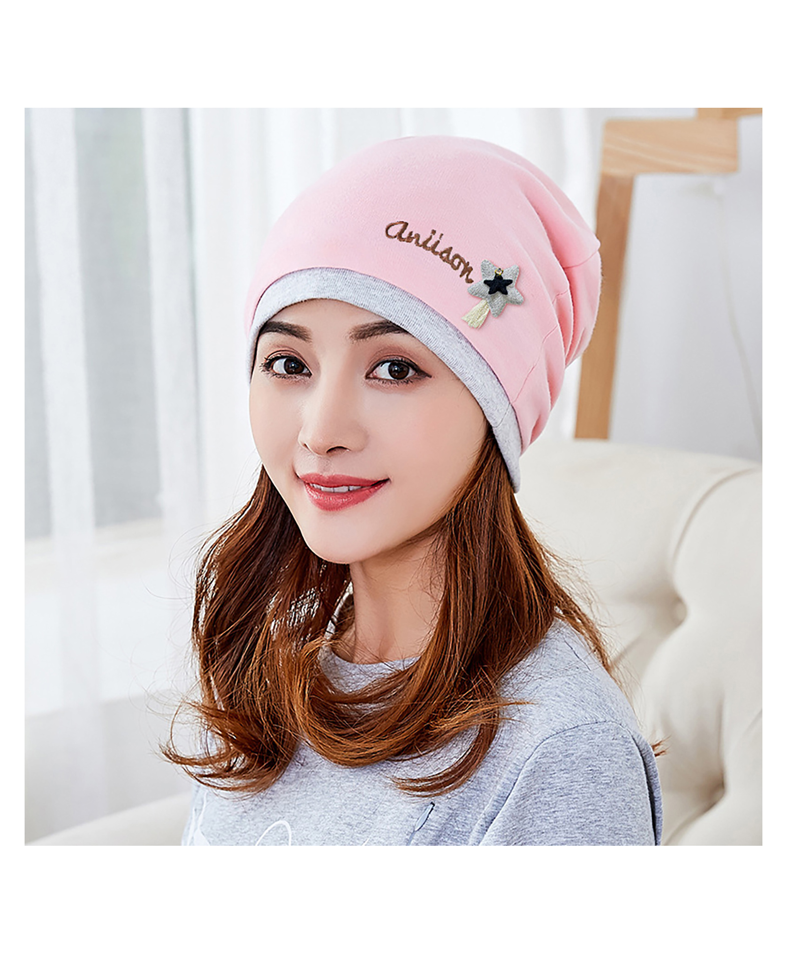 SYGA Cotton Solid Cap - Pink-picture-22