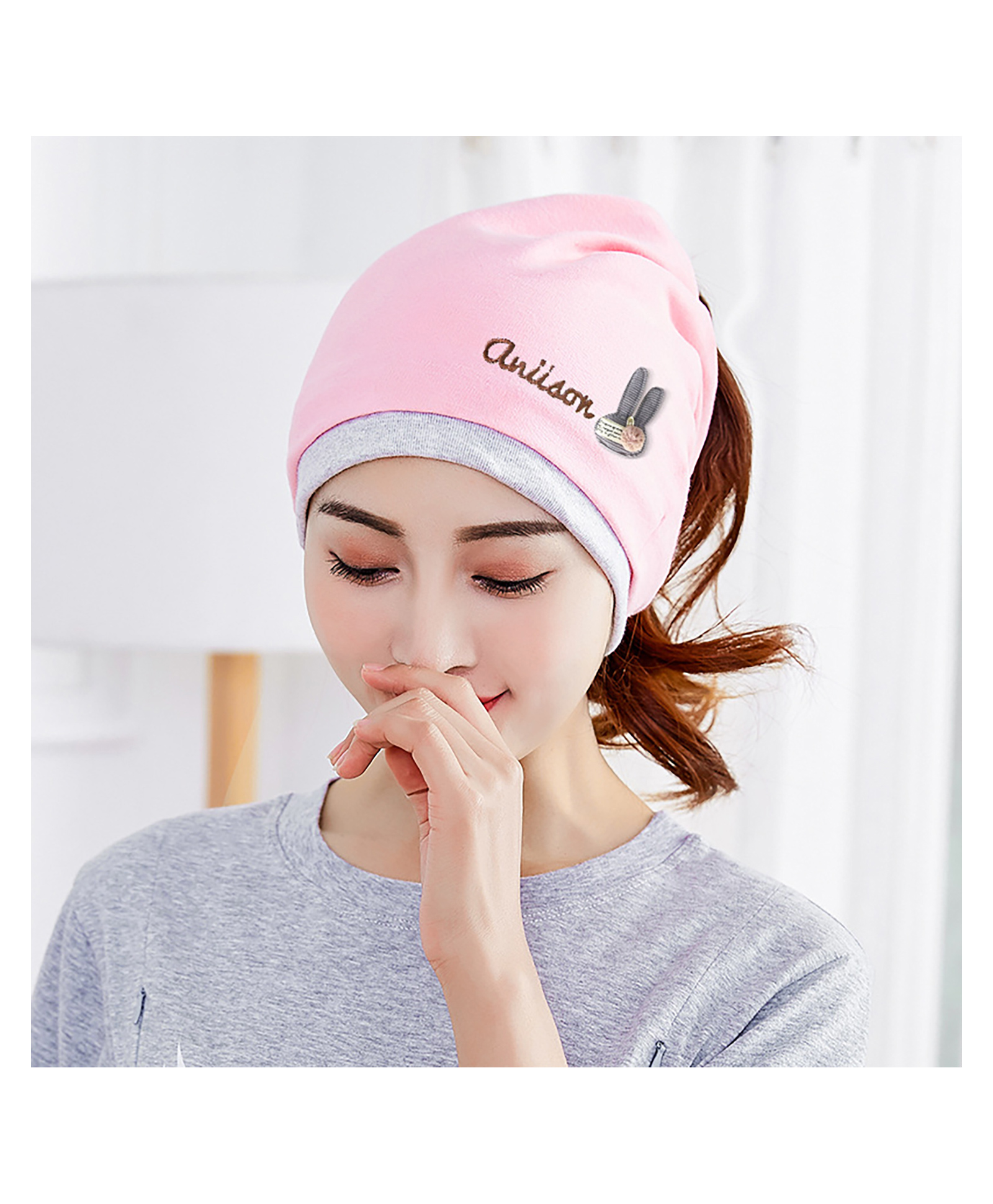 SYGA Cotton Solid Cap - Pink-picture-20