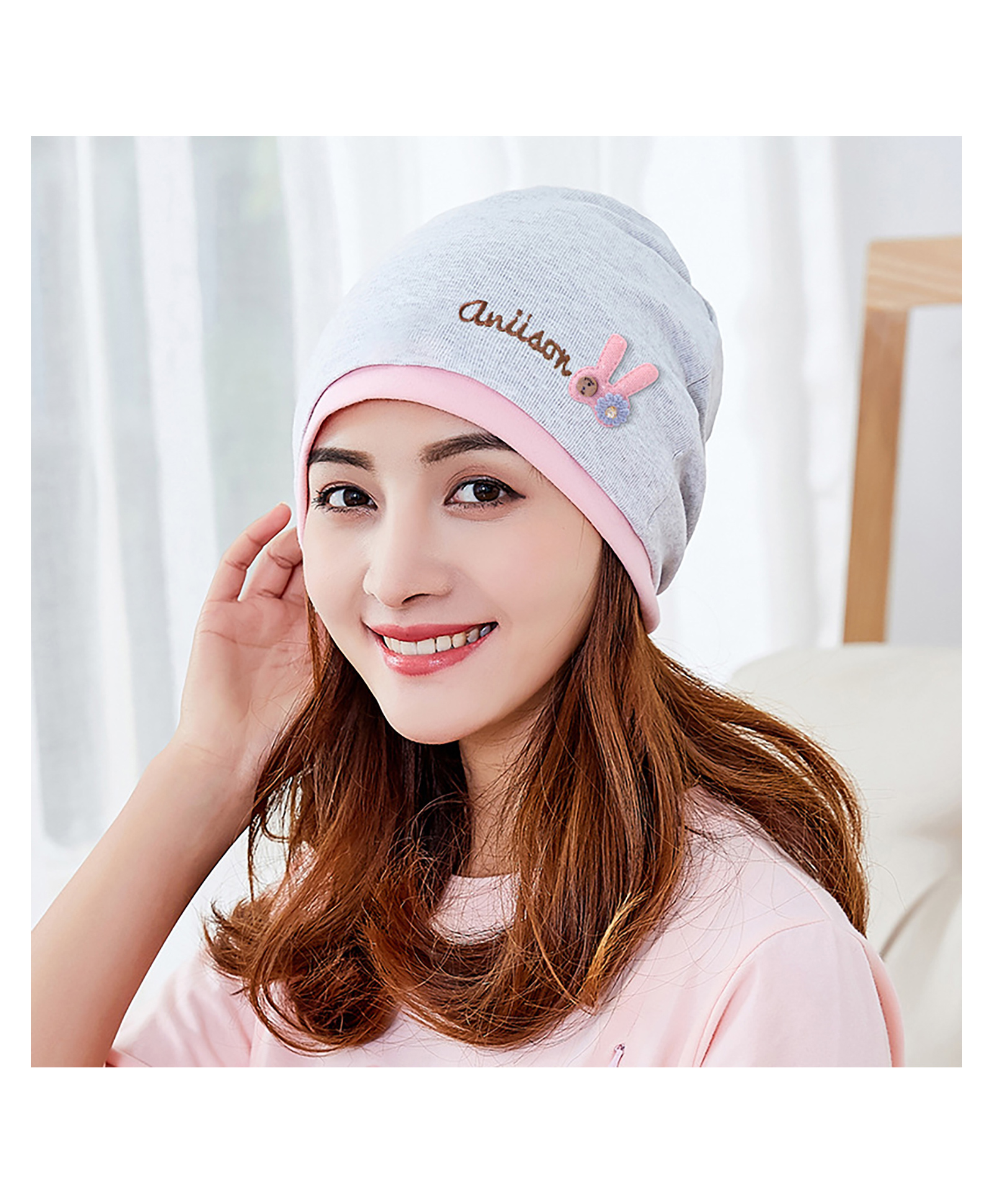 SYGA Cotton Solid Cap - Grey-image-43