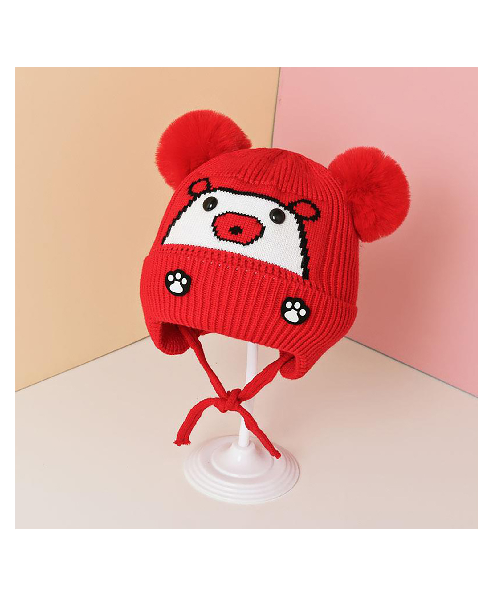 SYGA Knitted Cap - Red-image-28