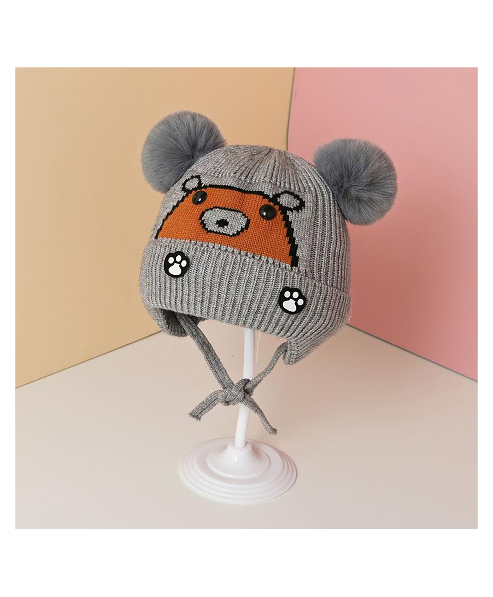 SYGA Knitted Cap - Grey-image-0
