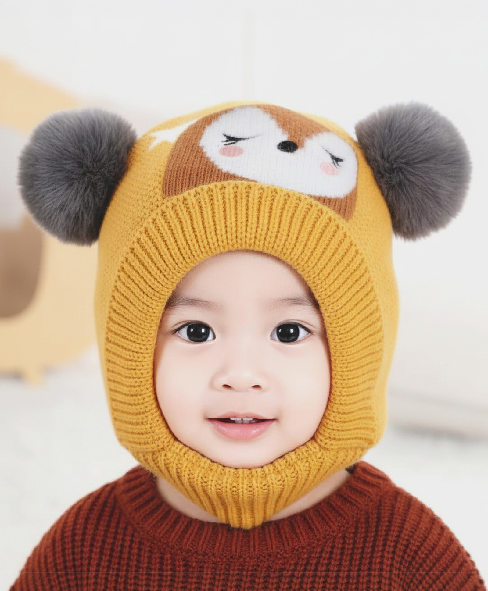 SYGA Wool Knitted Cap - Red-image-33