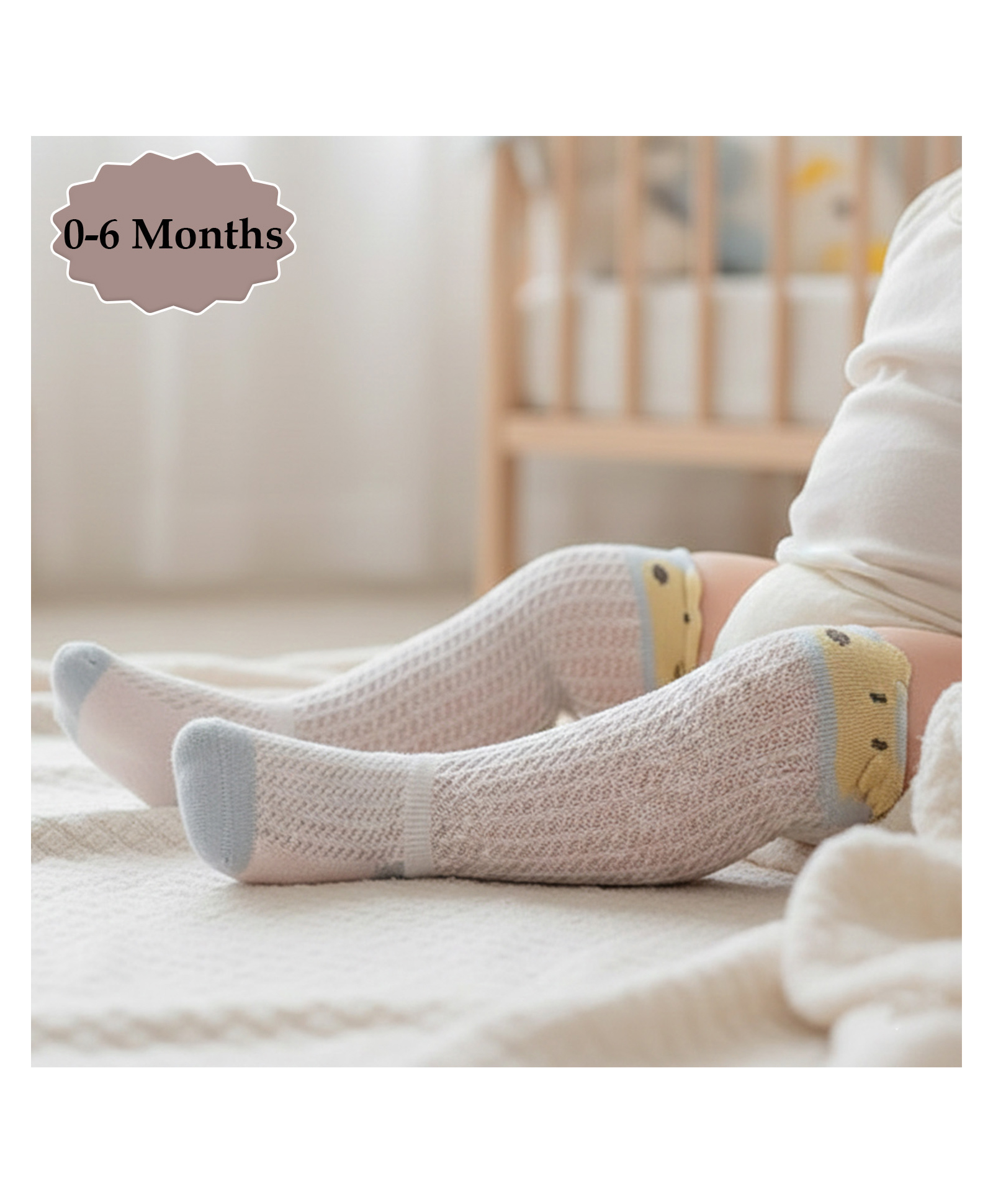 SYGA Cotton Printed Socks - Pink-picture-23