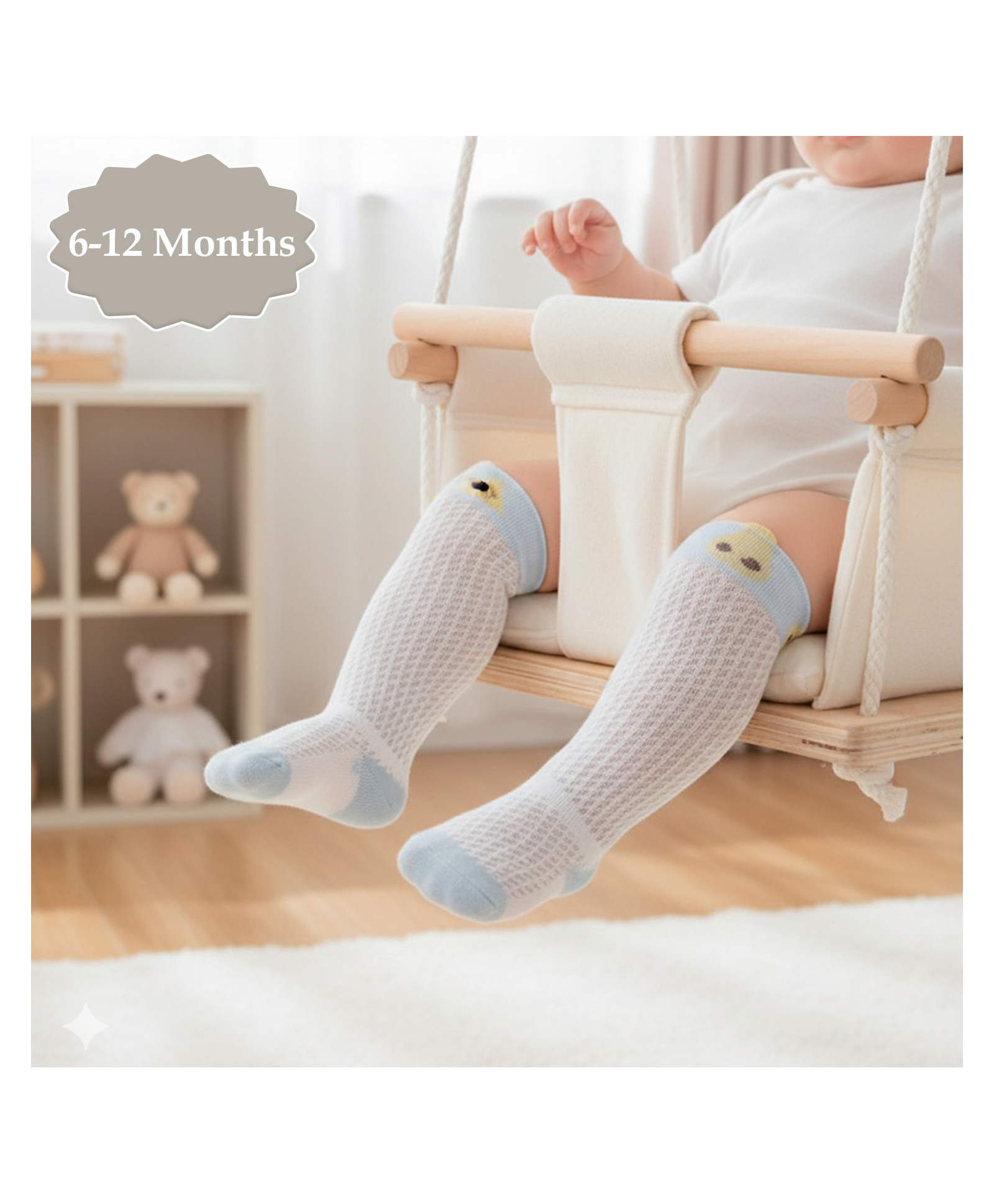 SYGA Cotton Printed Socks - Khaki-picture-12