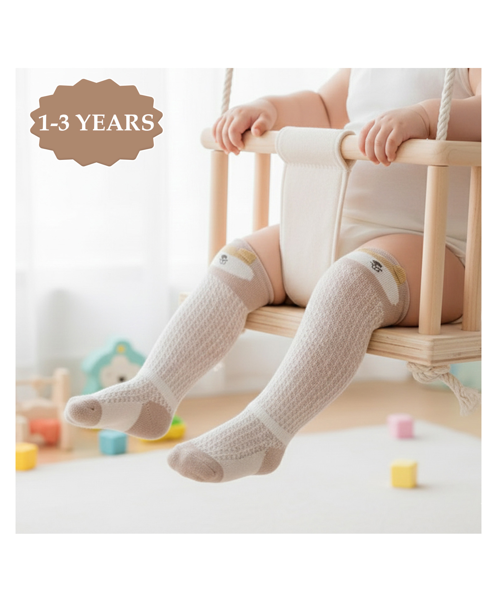 SYGA Cotton Printed Socks - Blue-picture-24