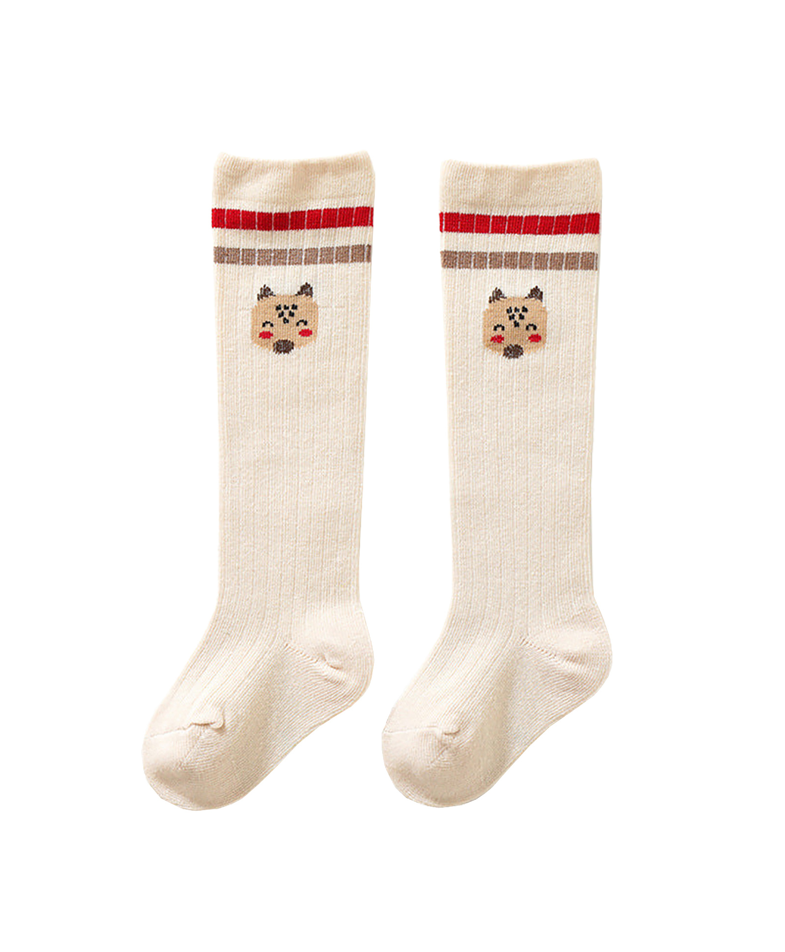 SYGA Cotton Knitted Socks - Light Khaki-picture-25